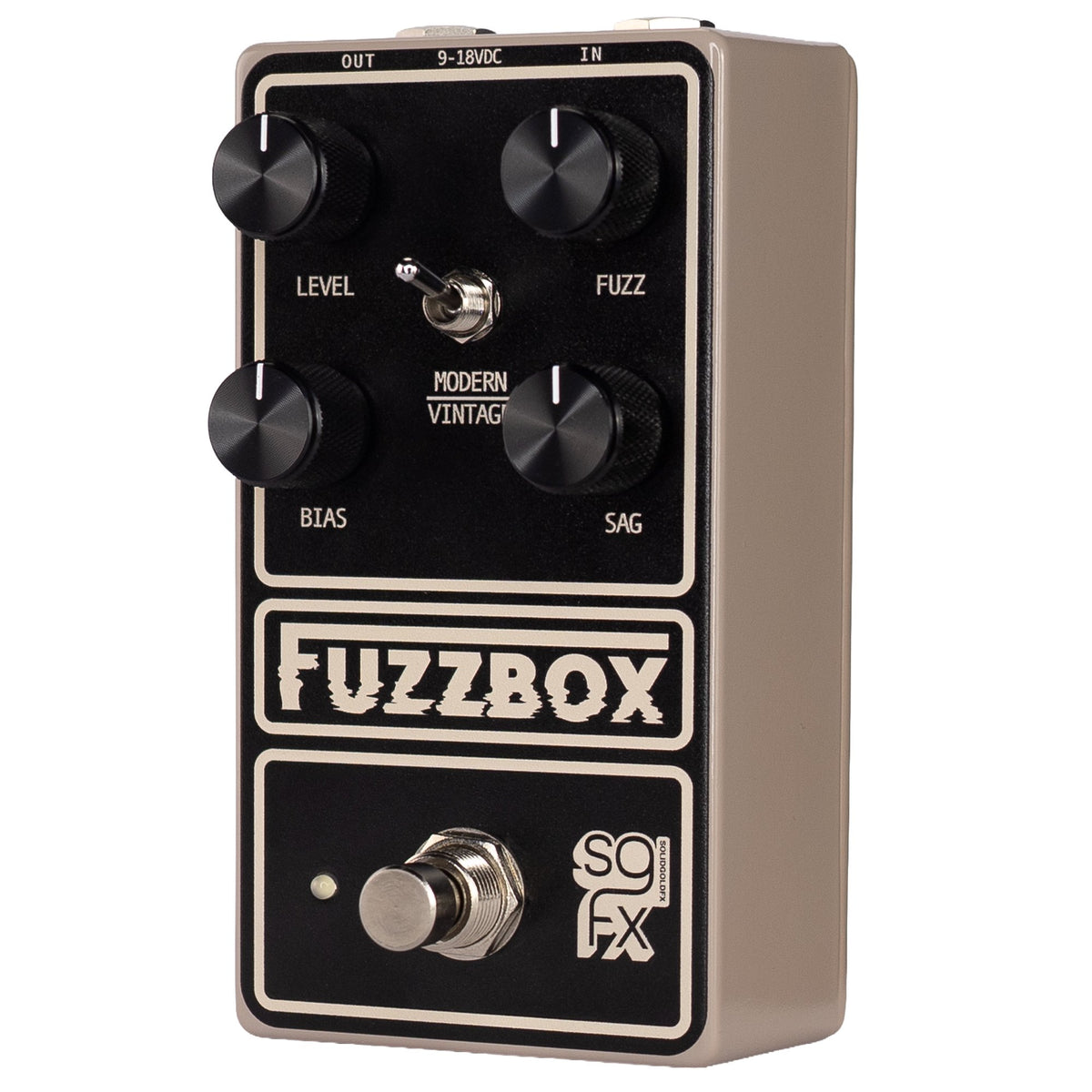 SolidGoldFX Fuzzbox Tone Bender Style Fuzz Top View