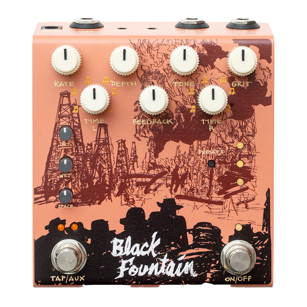 Old Blood Noise Endeavors Black Fountain Stereo - Terracotta