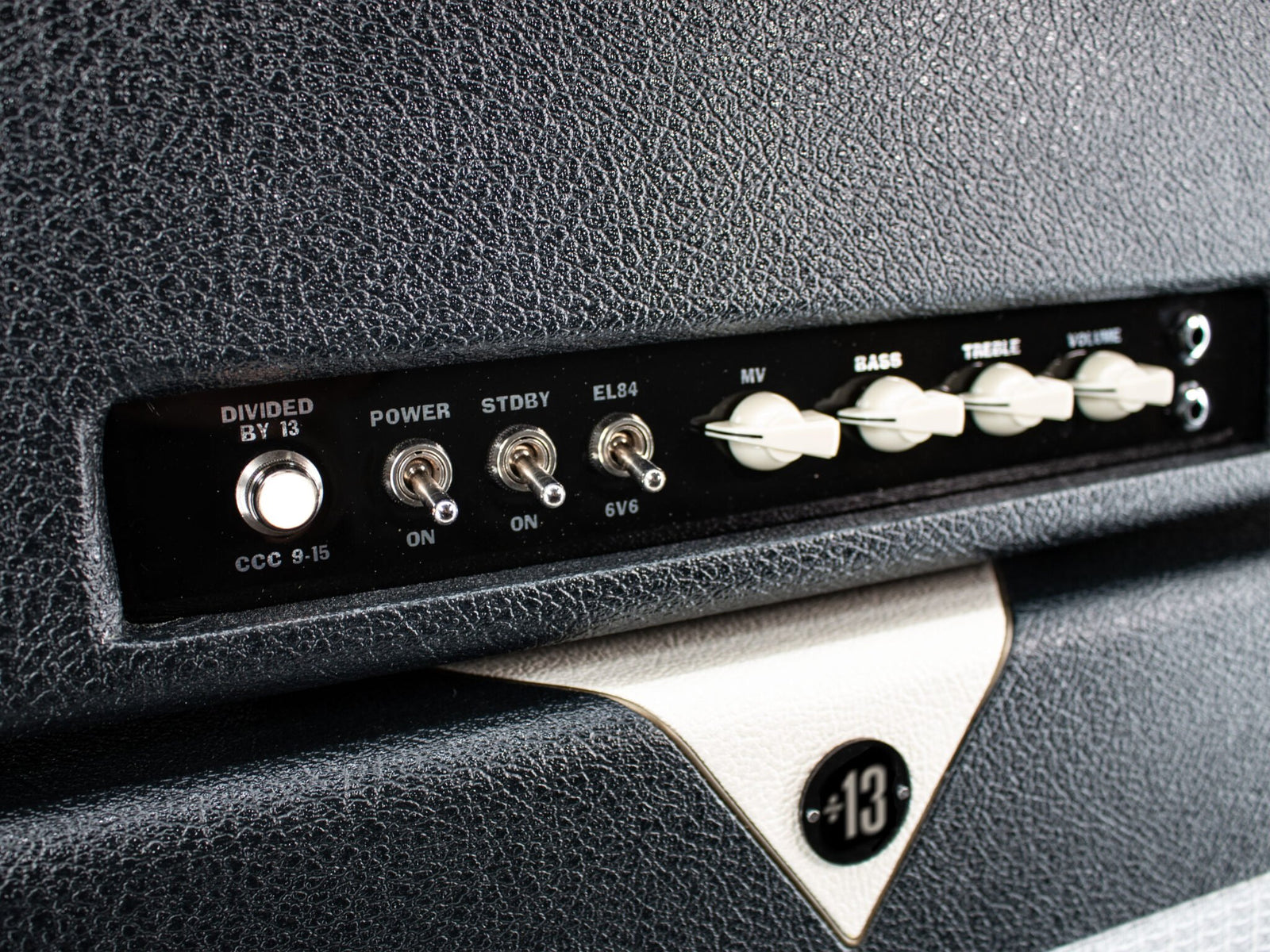 Divided by 13 CCC 9/15 Head - Black Bronco Tolex / Cream V