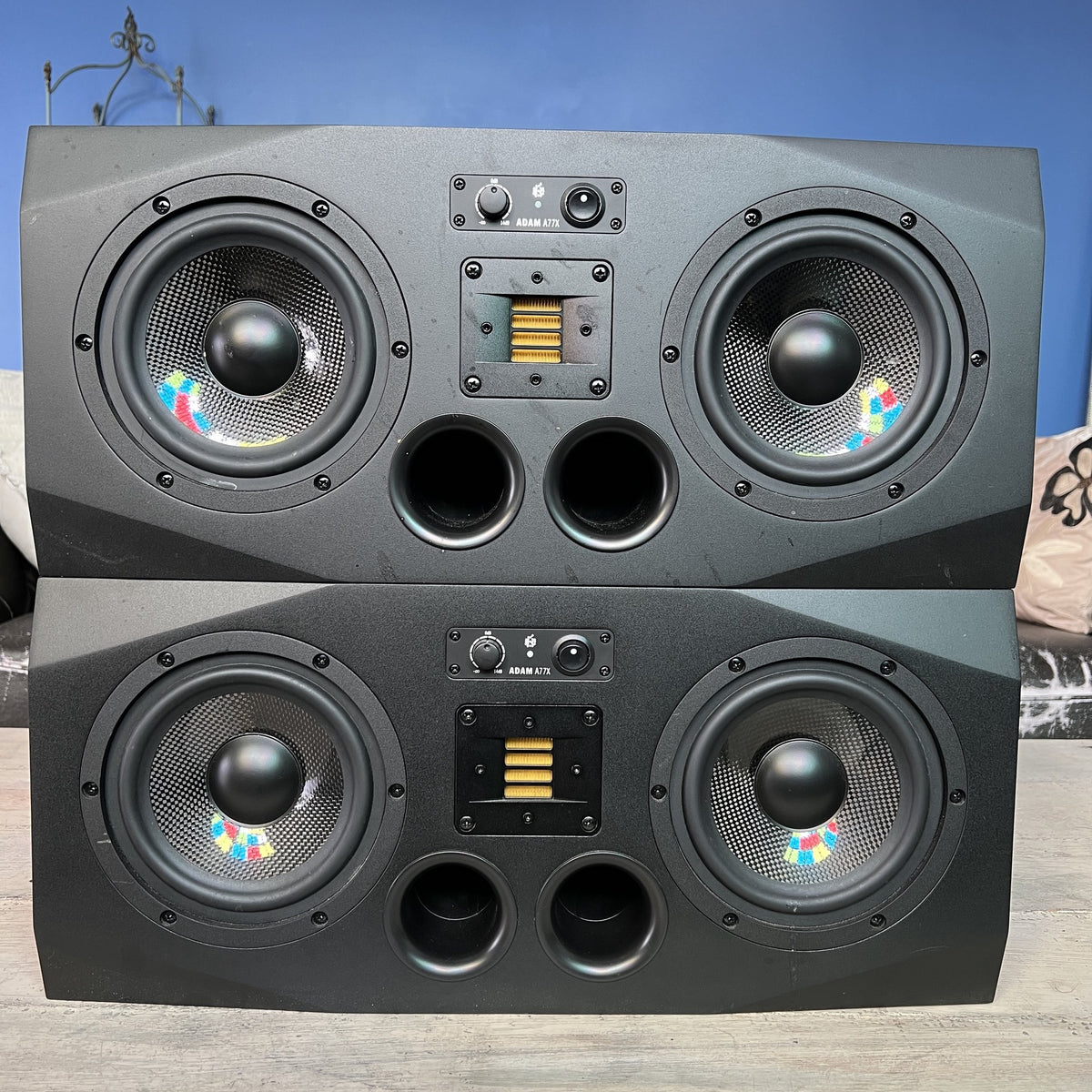 ADAM Audio A77X 2.5-Way Active Studio Monitors - Matched Pair (Speaker A &amp; Speaker B) - Excellent Condition