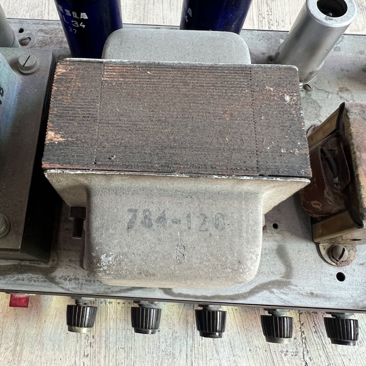 1967 Marshall JTM 50 "Black Flag" Plexi | Original Drake 784-128 & Vintage Tesla Blue Glass EL34s