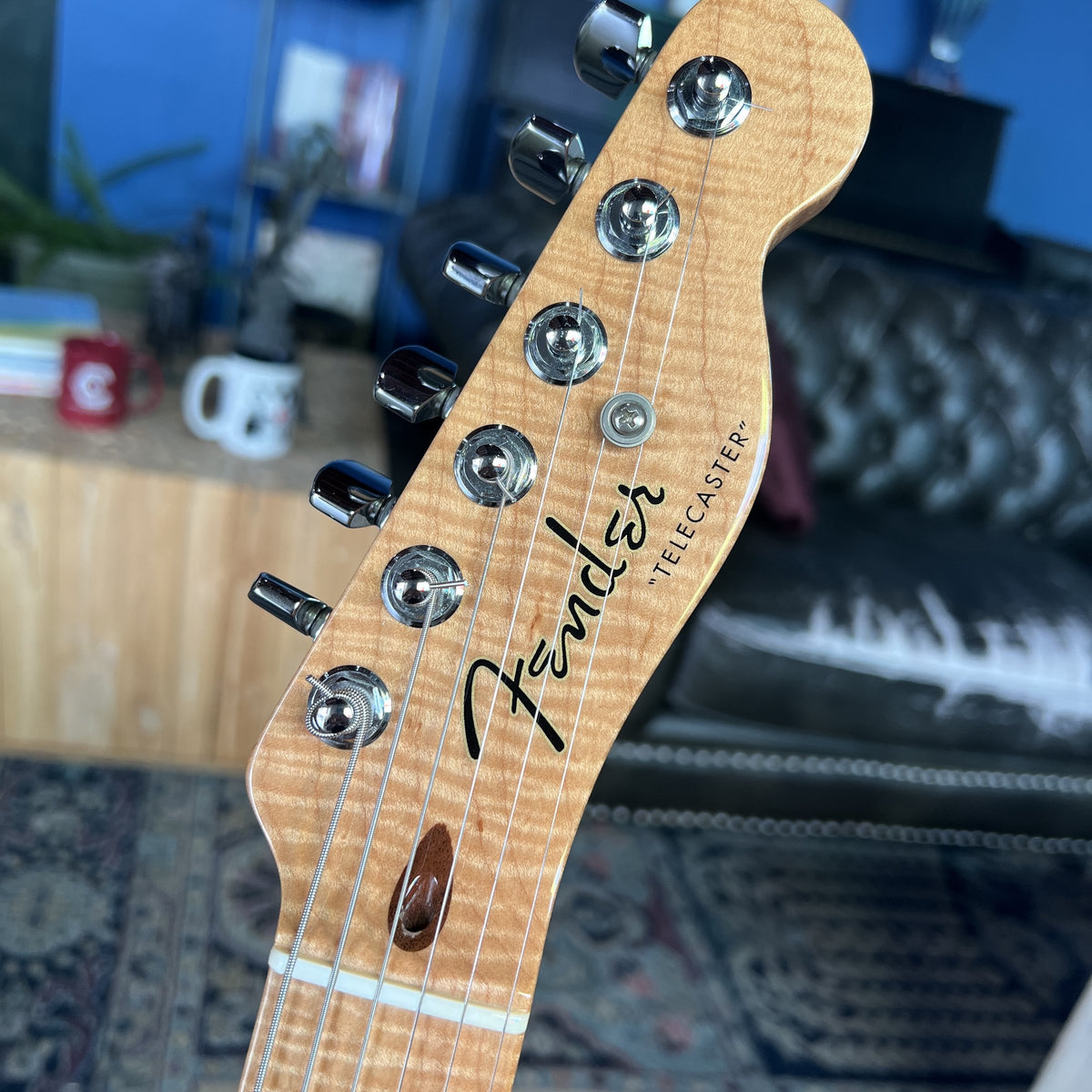2006 Fender Custom Shop American Custom Telecaster – Natural with Figured Flame Maple Neck (7lbs 3.3oz)