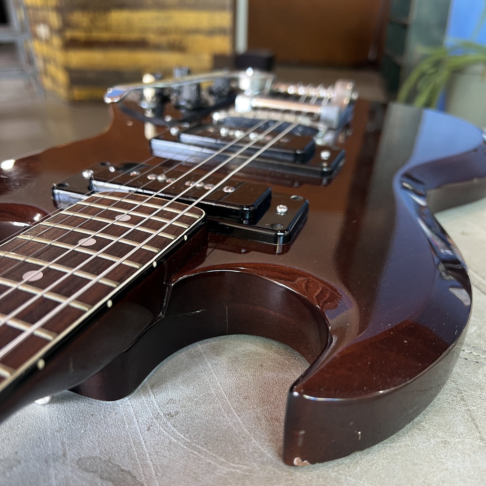 Vintage 1970s Ibanez SG Special "Lawsuit Era" Electric Guitar – Cherry Finish w/ P-90s & Bigsby-Style Tremolo