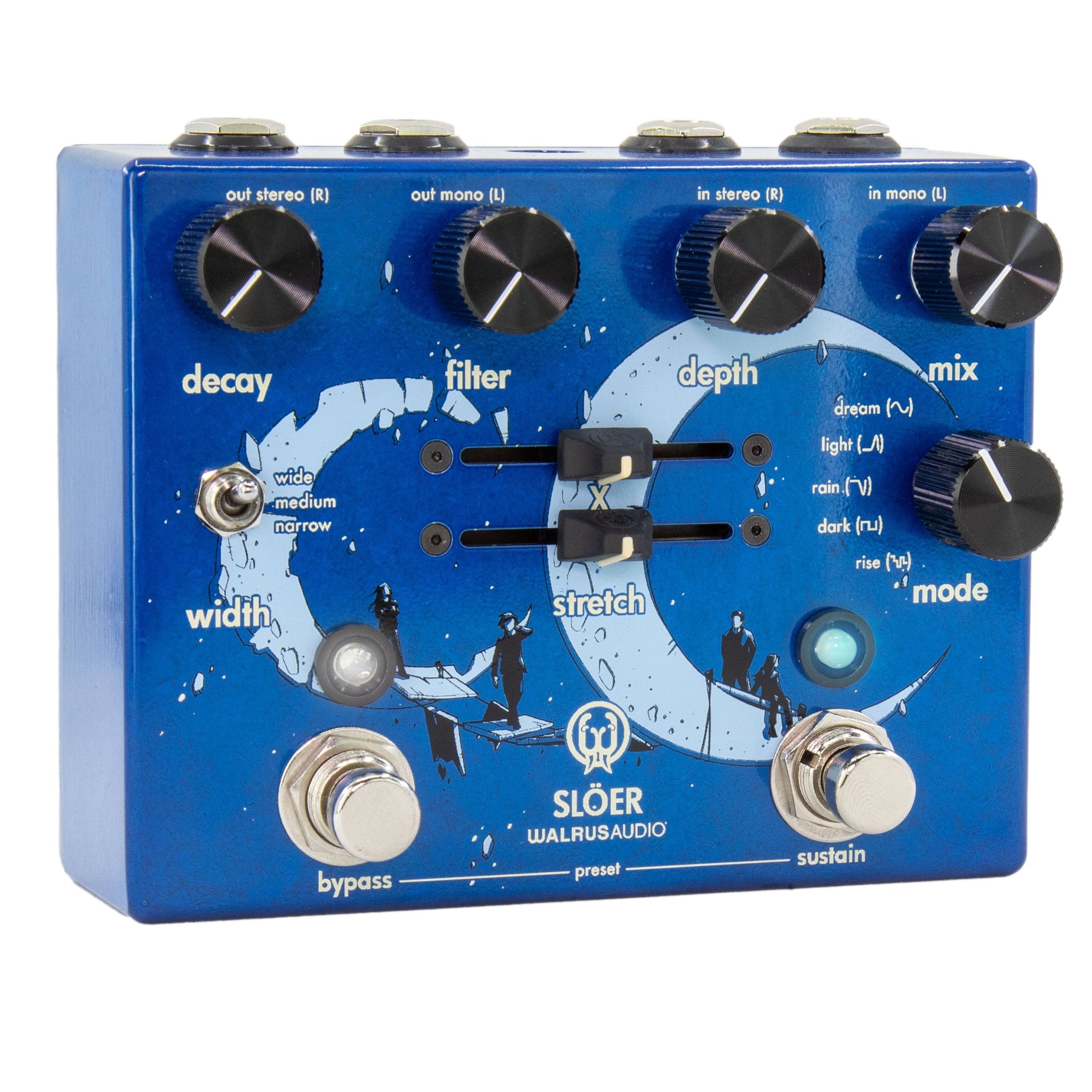 Walrus Audio SLÖER Stereo Ambient Reverb - Blue