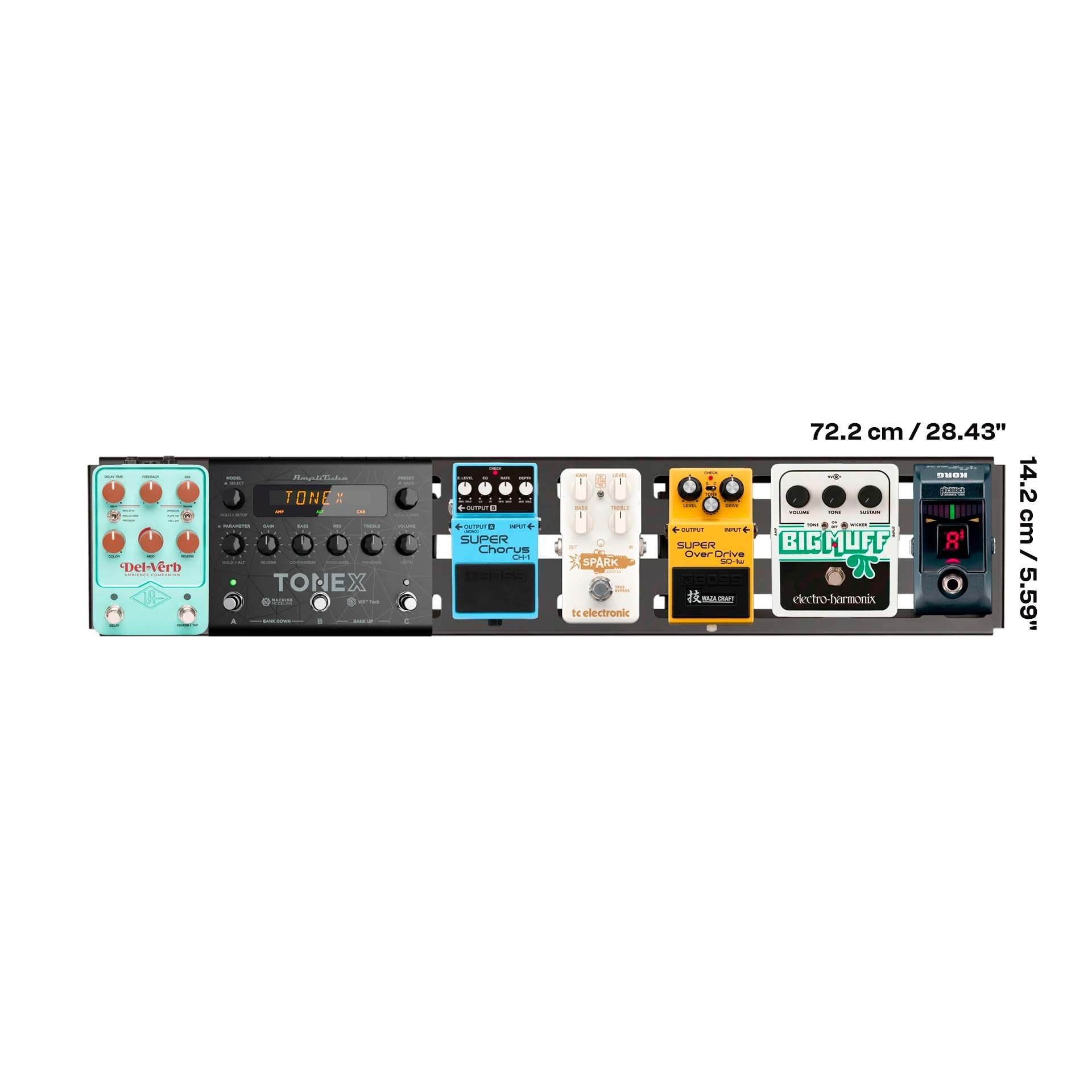 tonex pedal board RockBoard DUO 2.3 Pedalboard