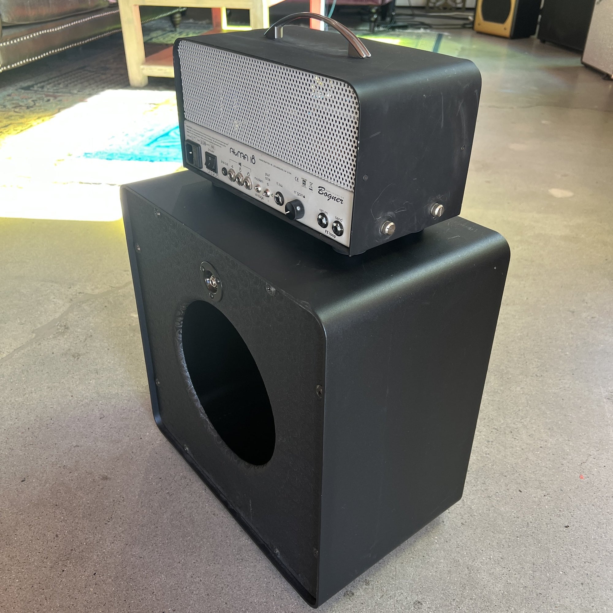 Bogner Atma 18/5/1-Watt 3-Channel Tube Head w/ 112AT Open Back Cabinet