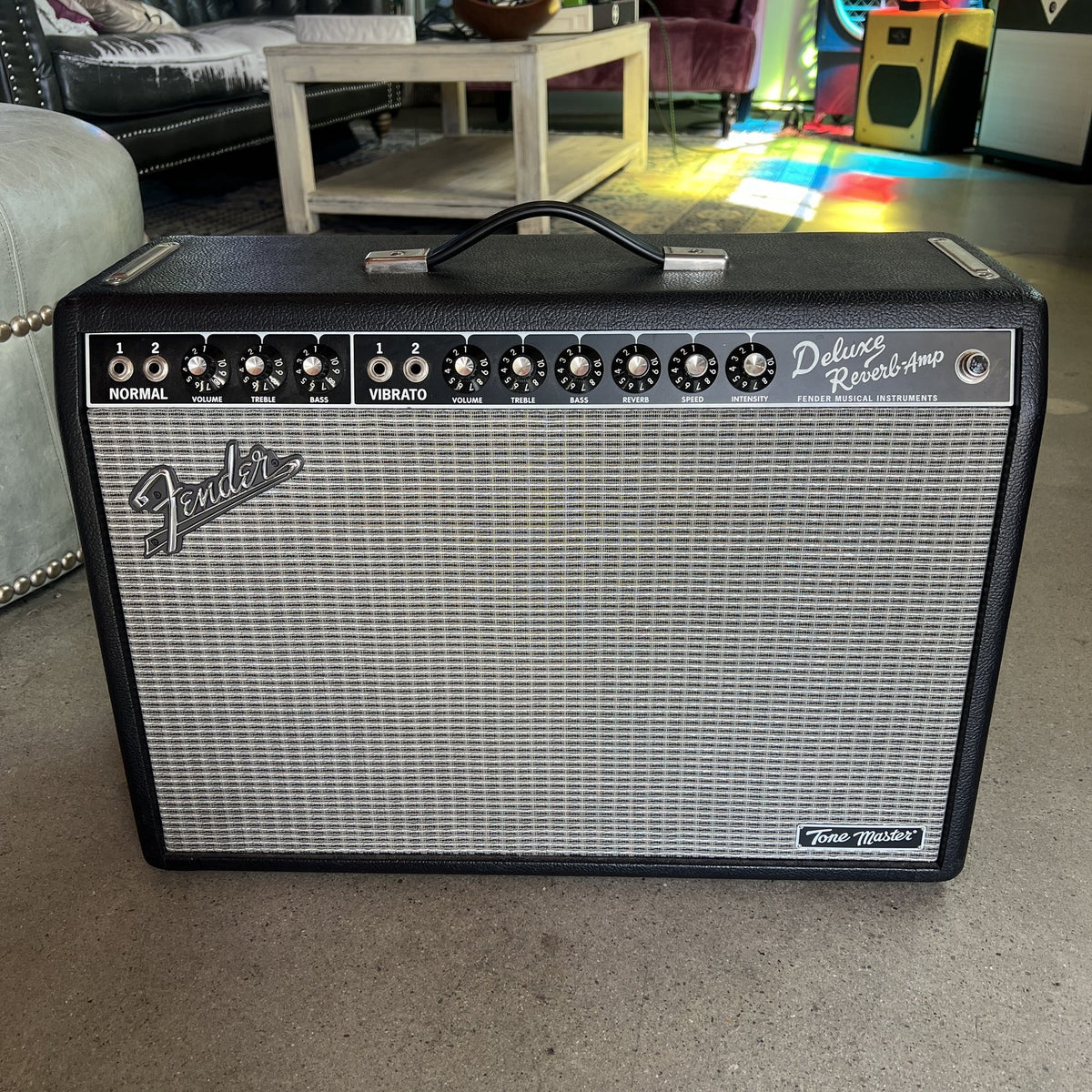 Used Fender Tone Master Deluxe Reverb Amplifier - Black | Cottonwood Music Emporium