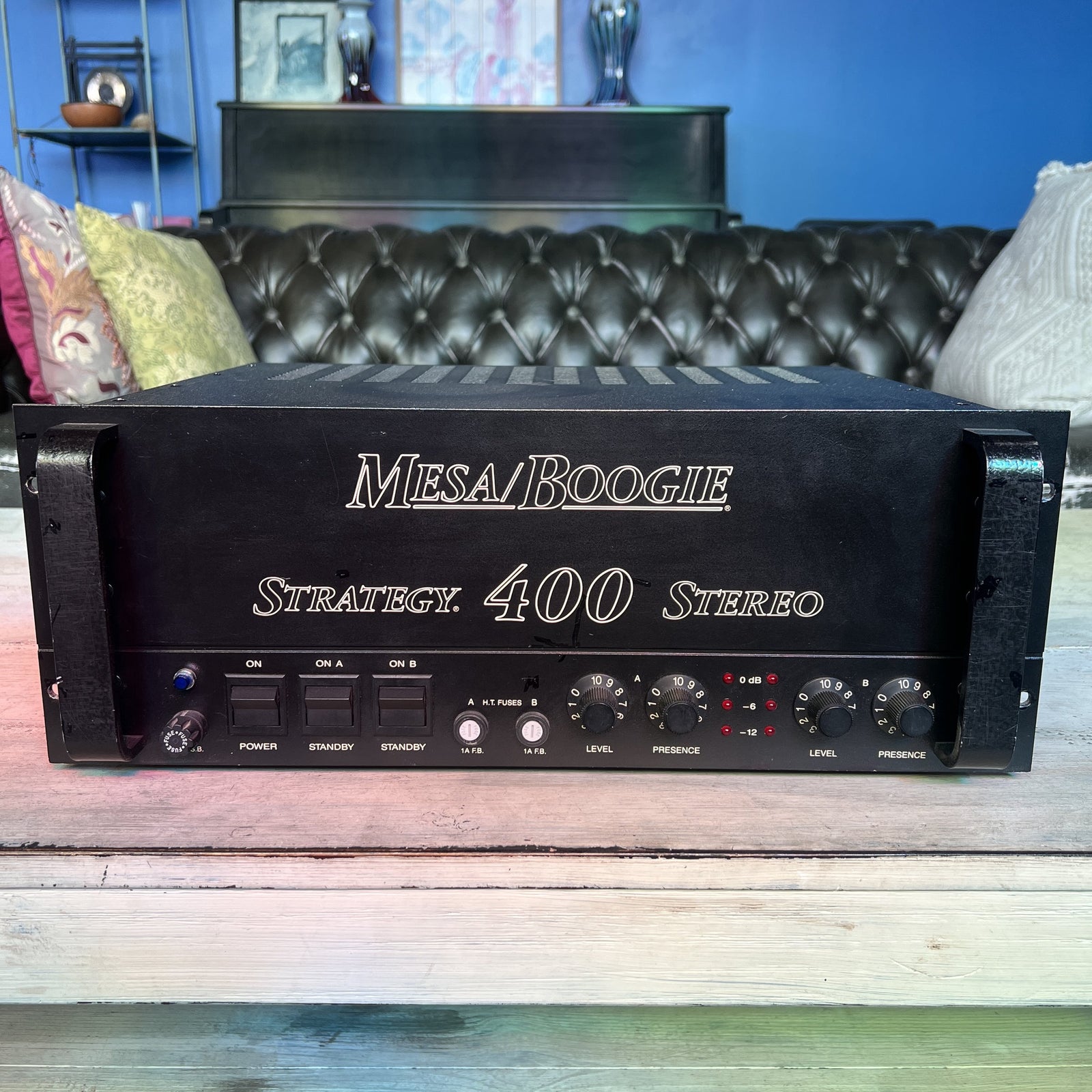 Mesa/Boogie Strategy 400 Stereo Tube Power Amp – Rare Version 3 (Front Presence)