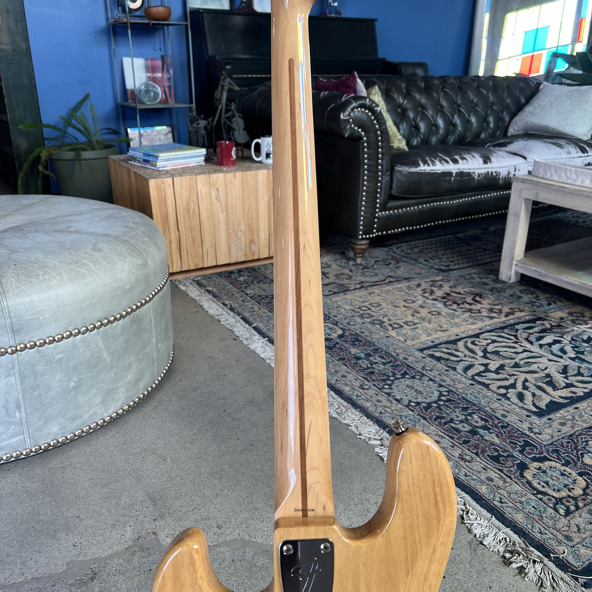 Fender Crafted in Japan (CIJ) 1975 Reissue Jazz Bass (JB75) – Natural Ash with Maple Neck (2004-2005)