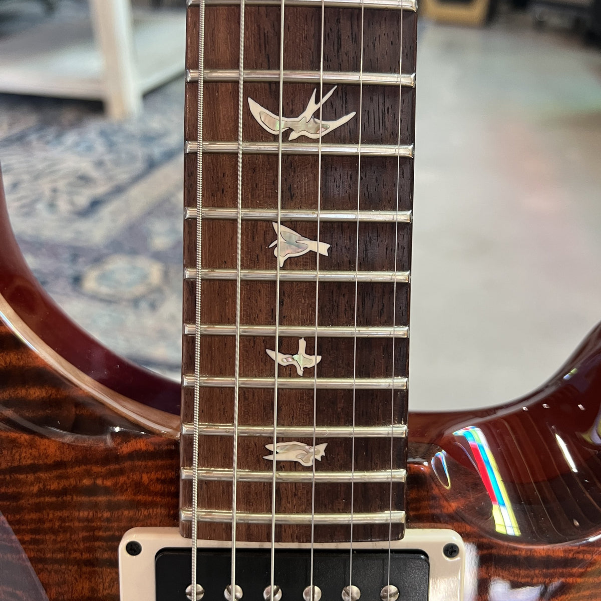 2013 PRS P22 / Custom 22 Piezo Stoptail 10-Top - Orange Tiger