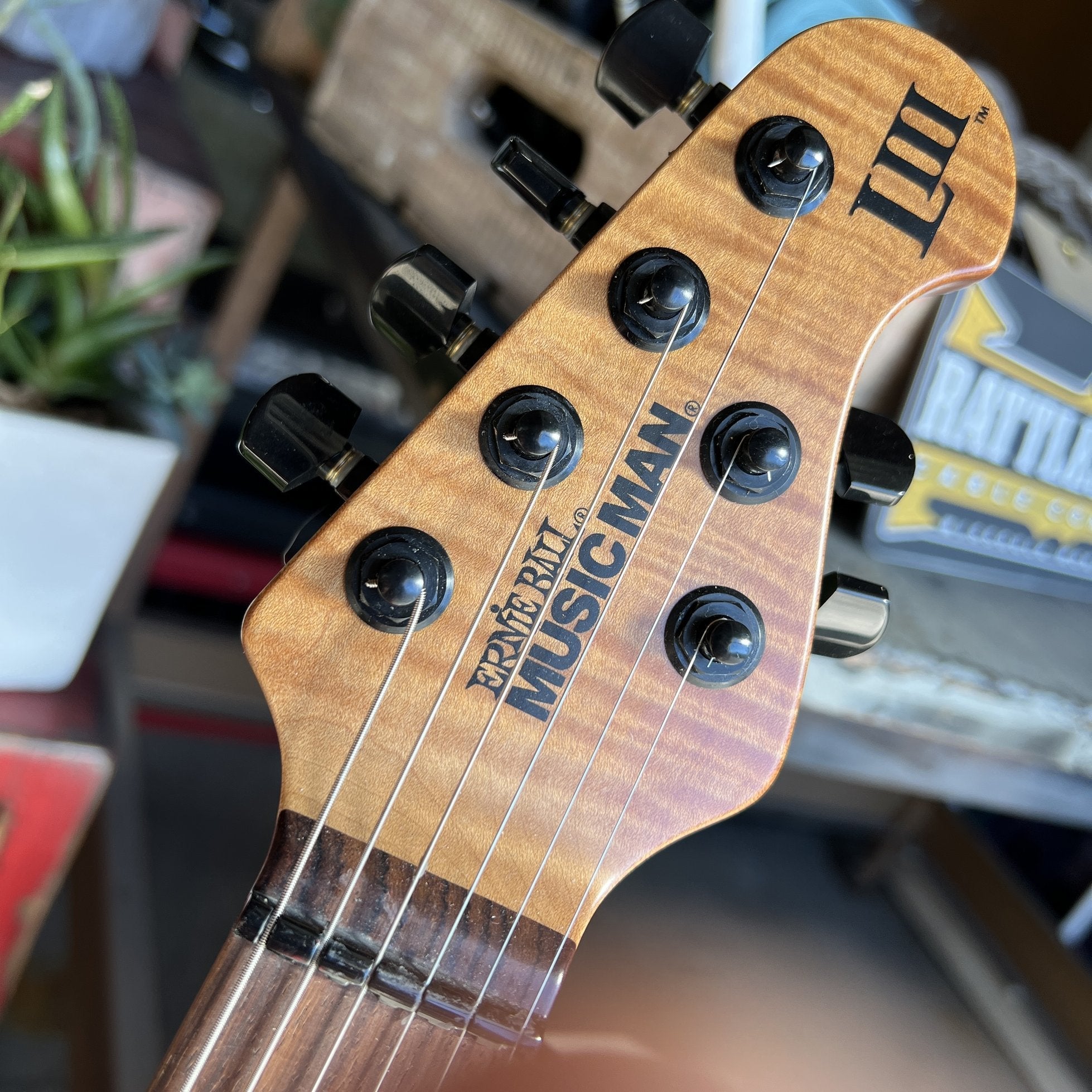 2018 Ernie Ball Music Man Luke III - Boysenberry Flame