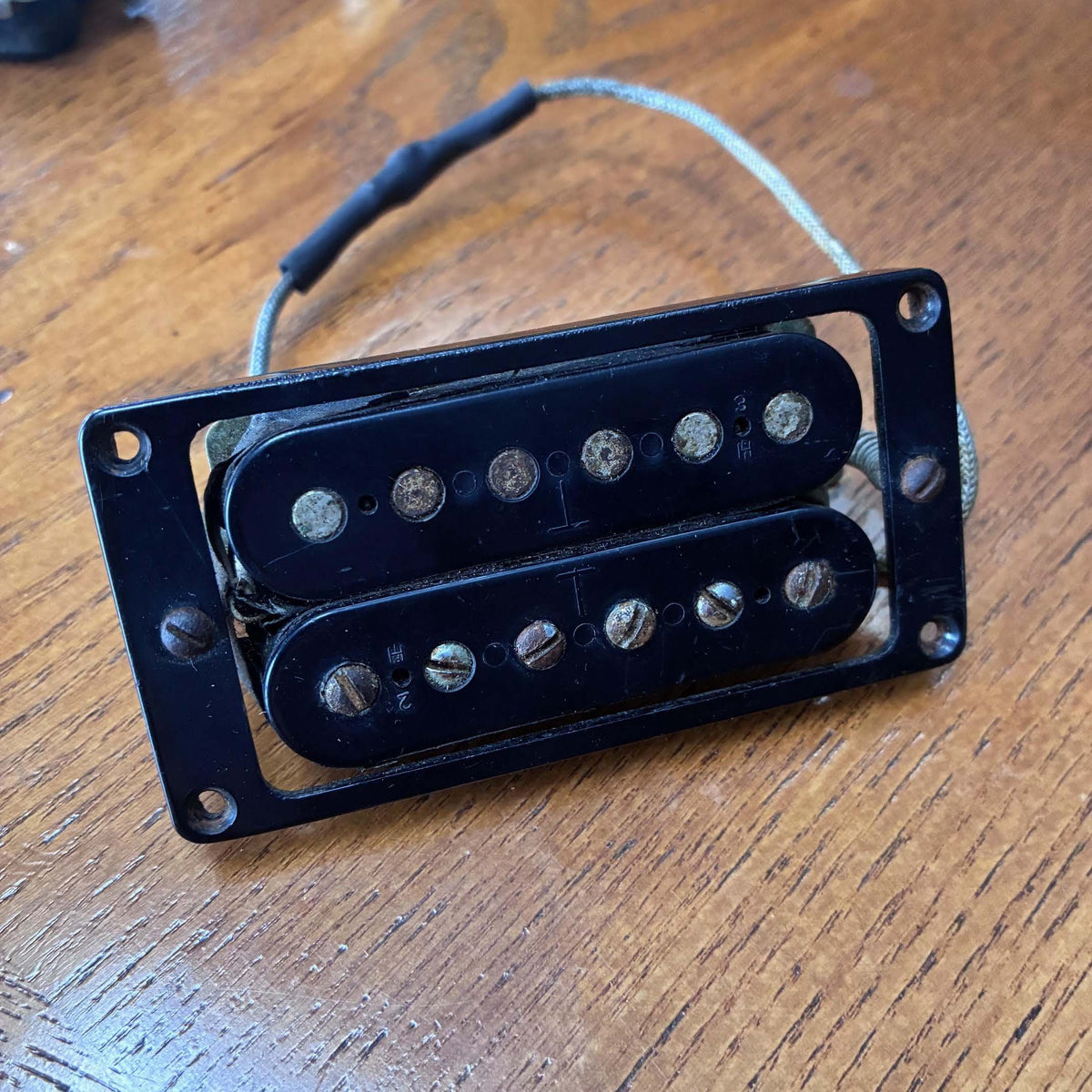 Vintage Late 1960s Gibson Humbucker Set (Matched Pair) – 7.7k-7.9k Output w/ Original M-8 Ring