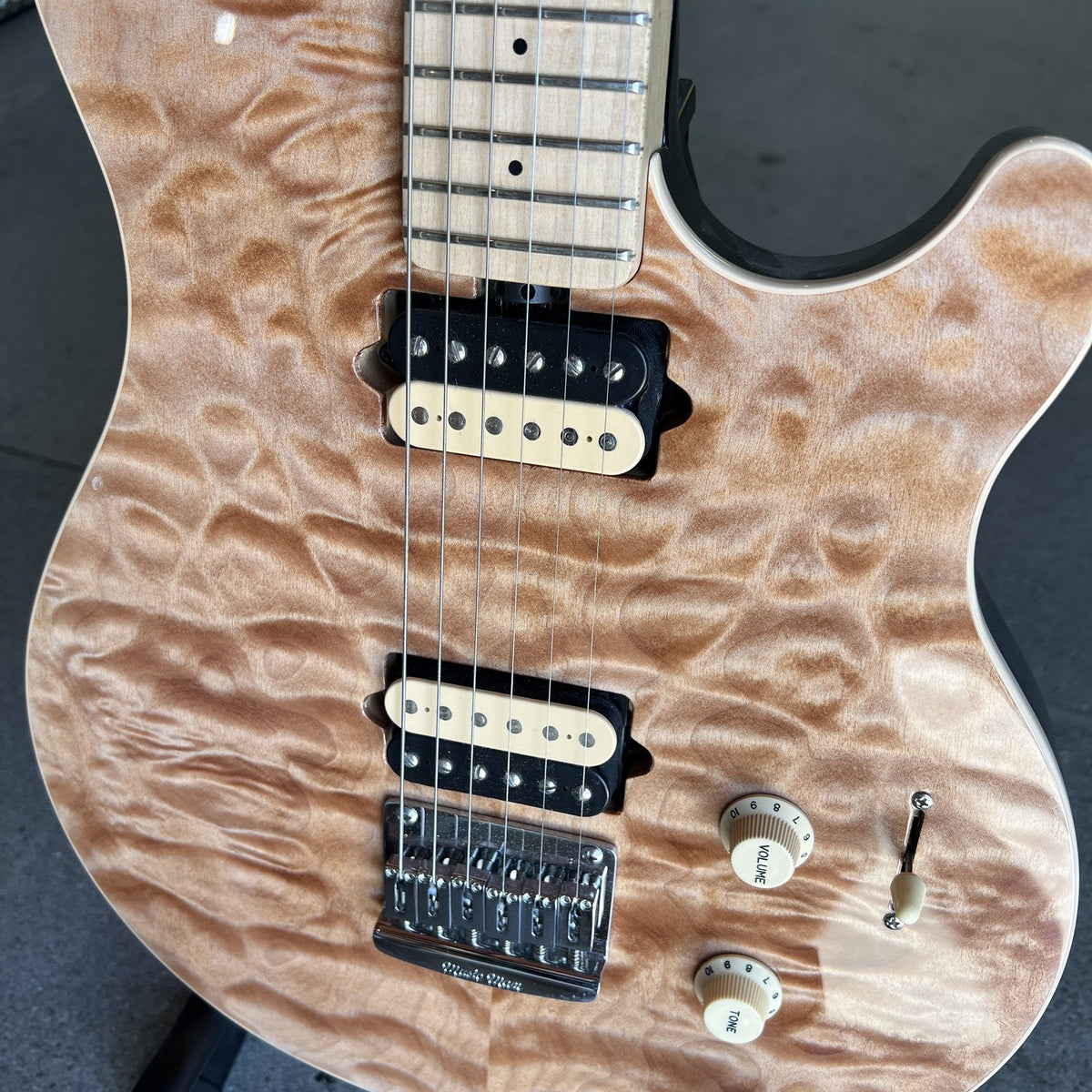 2020 Music Man Axis Super Sport HH Hardtail - Natural Quilt