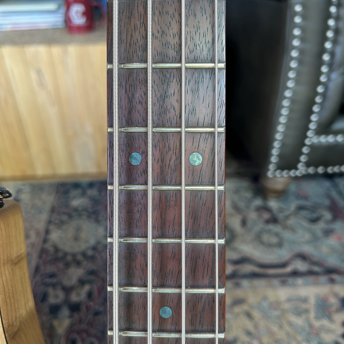 ESP LTD B-204SM Spalted Maple Bass Guitar – 4-String, Natural Satin