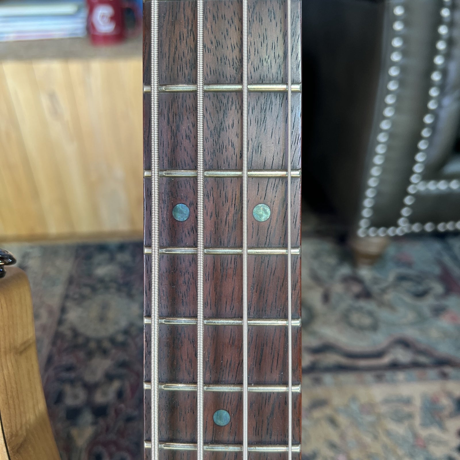 ESP LTD B-204SM Spalted Maple Bass Guitar – 4-String, Natural Satin