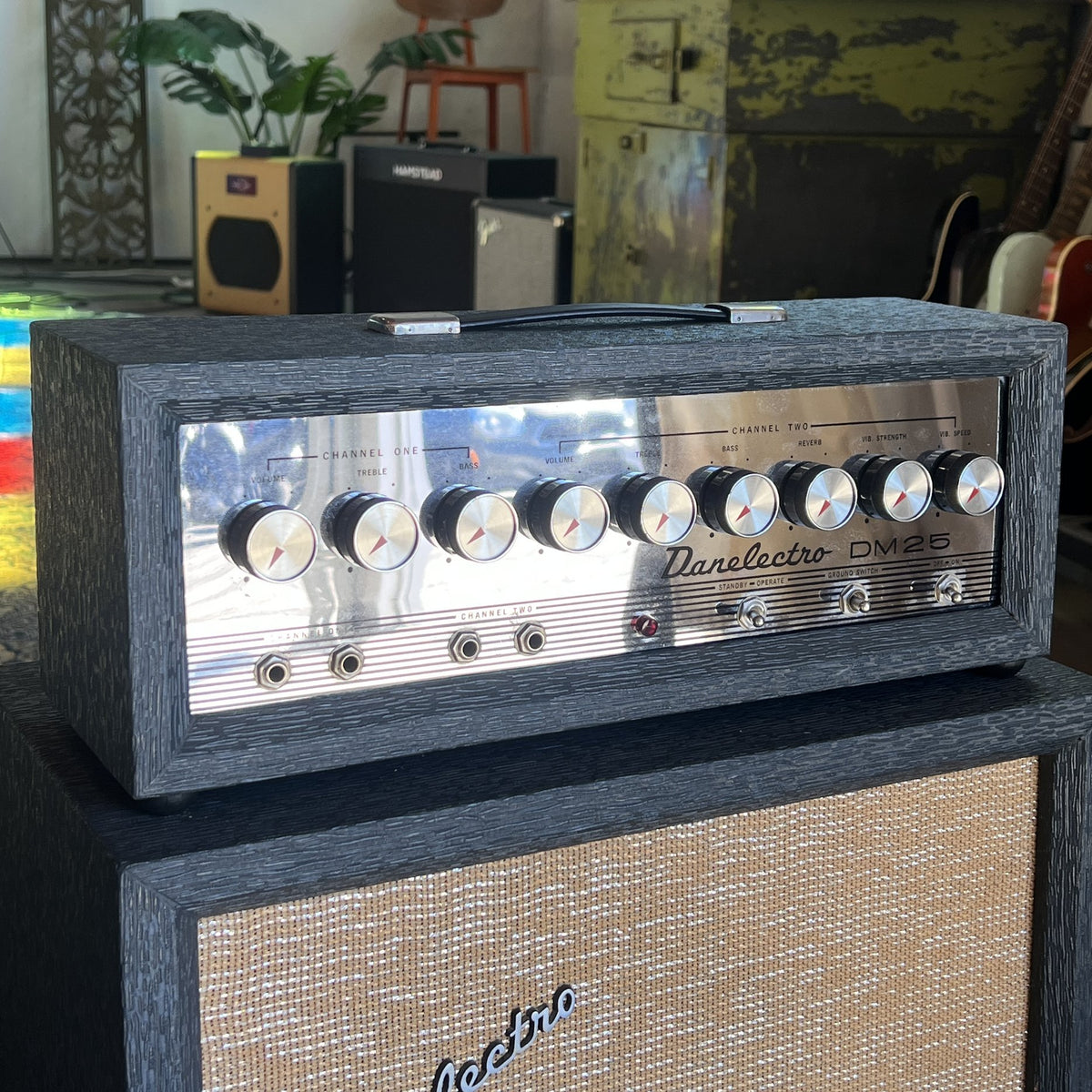 1965 Danelectro DM25 Guitar Amplifier - Head / Cabinet