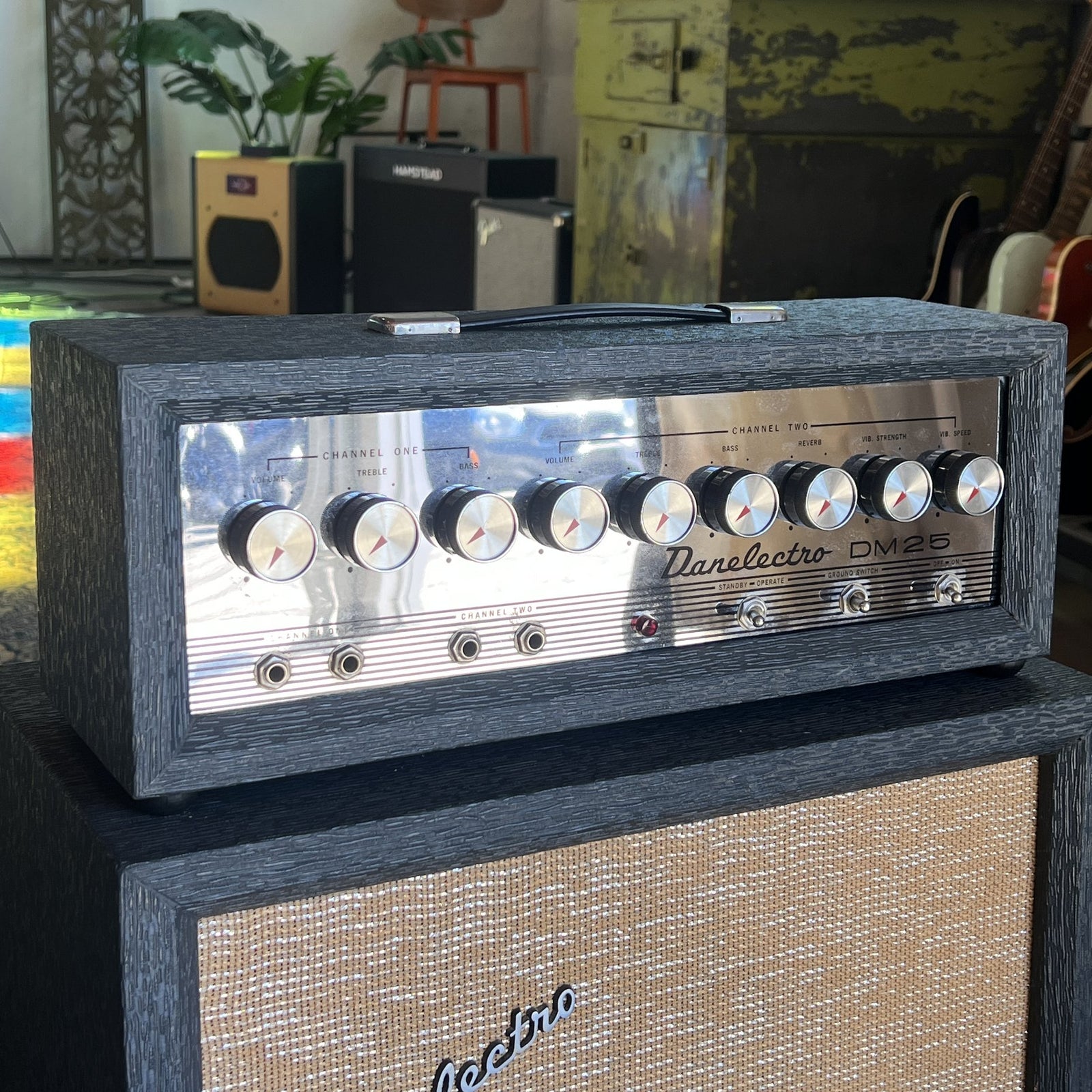 1965 Danelectro DM25 Guitar Amplifier - Head / Cabinet