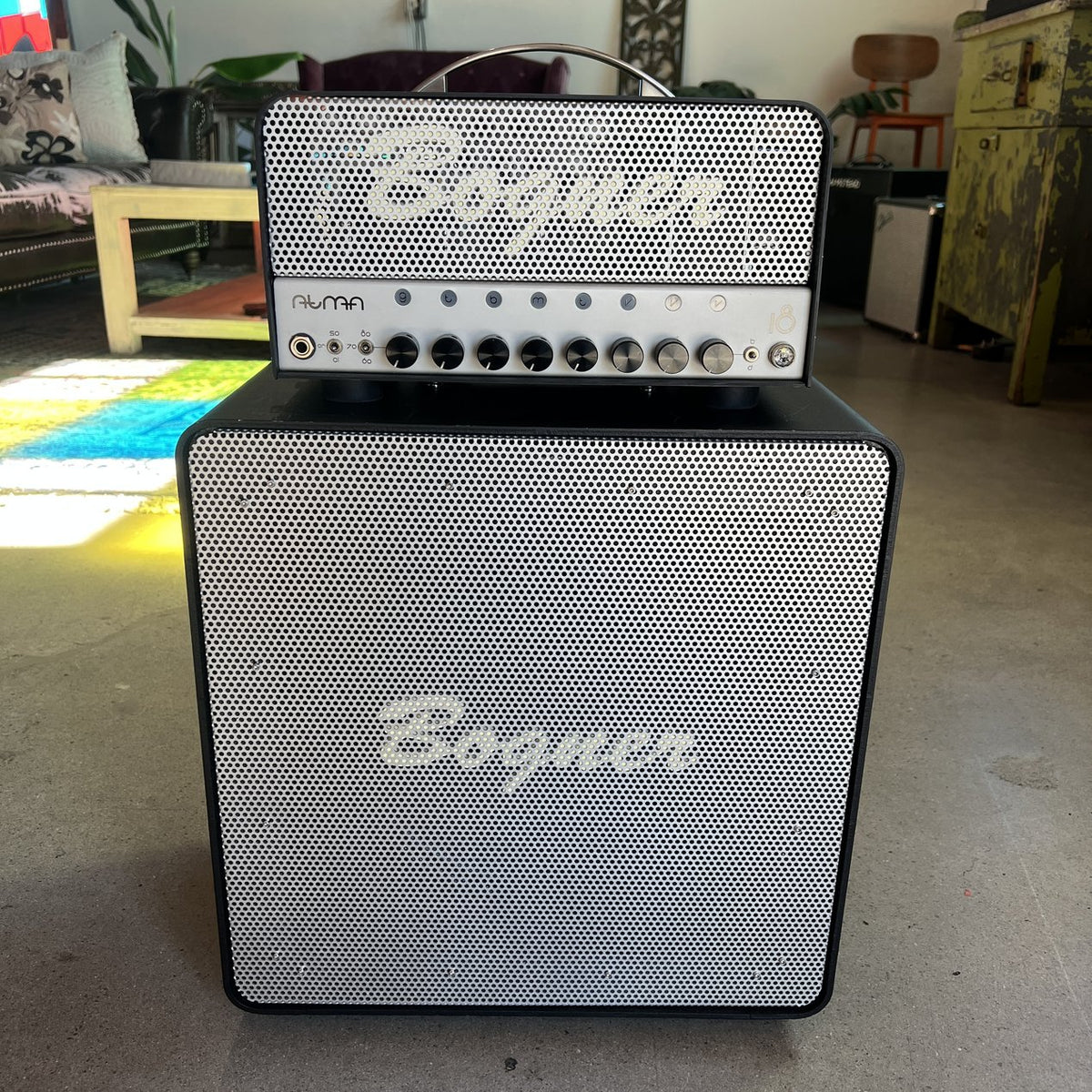 Bogner Atma 18/5/1-Watt 3-Channel Tube Head w/ 112AT Open Back Cabinet