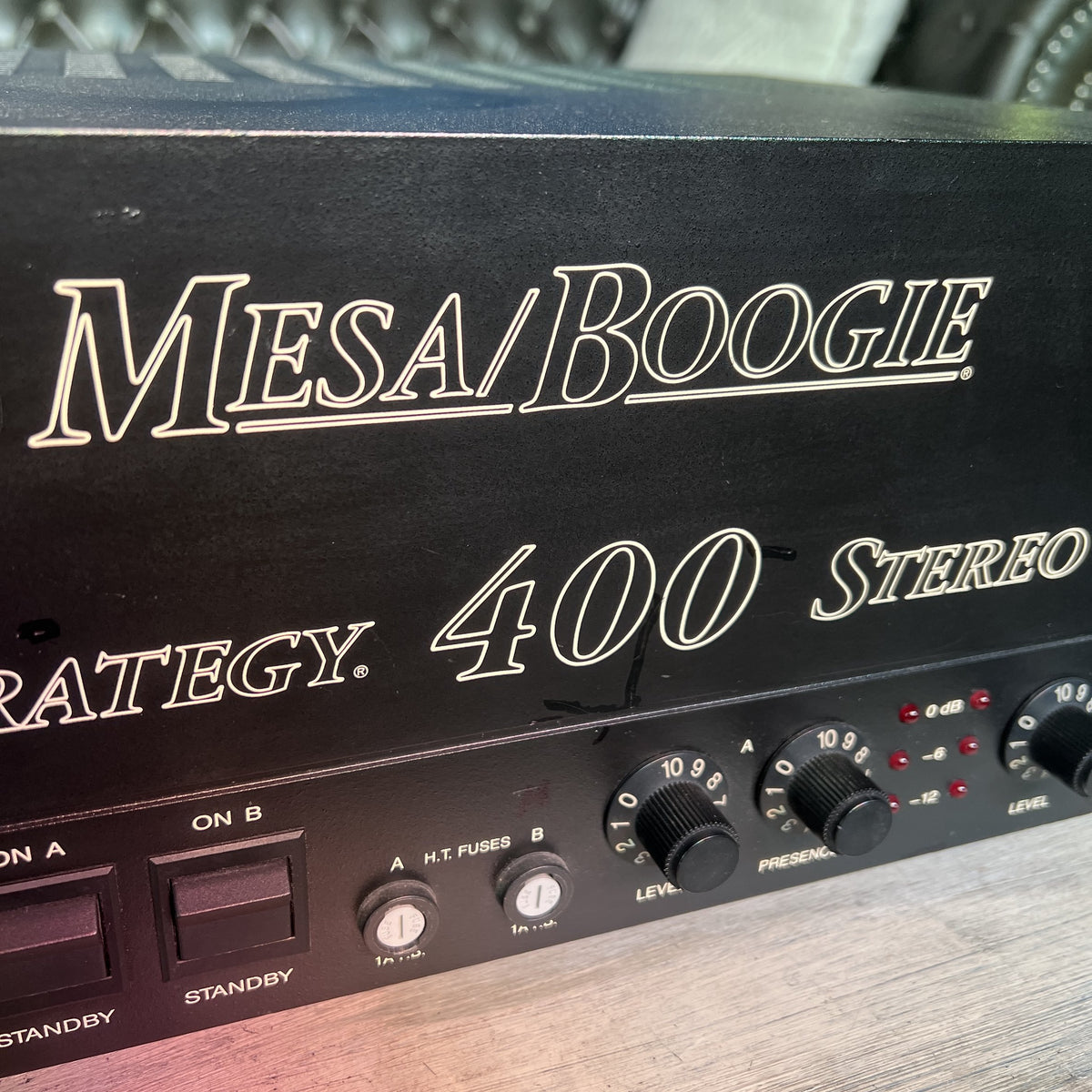 Mesa/Boogie Strategy 400 Stereo Tube Power Amp – Rare Version 3 (Front Presence)
