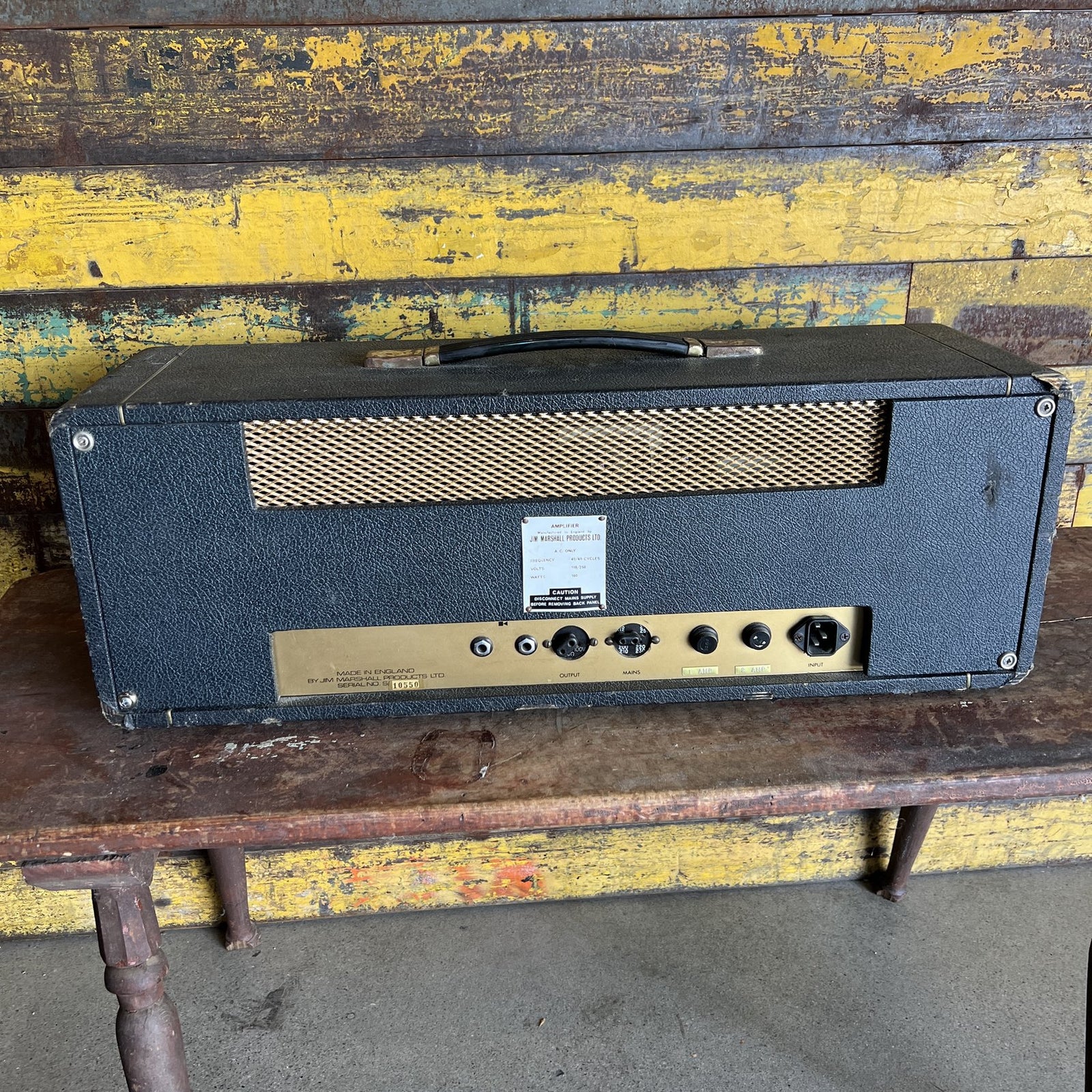 1967 Marshall JTM 50 "Black Flag" Plexi | Original Drake 784-128 & Vintage Tesla Blue Glass EL34s