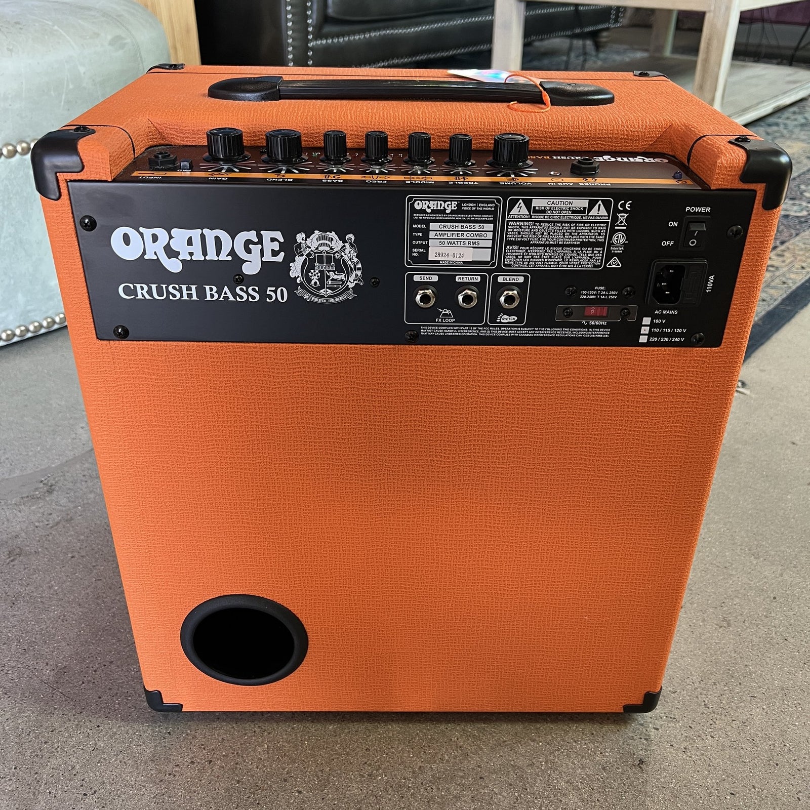 Mint Condition Orange Crush Bass 50 – 50-Watt 1x12" Analog Bass Combo Amplifier