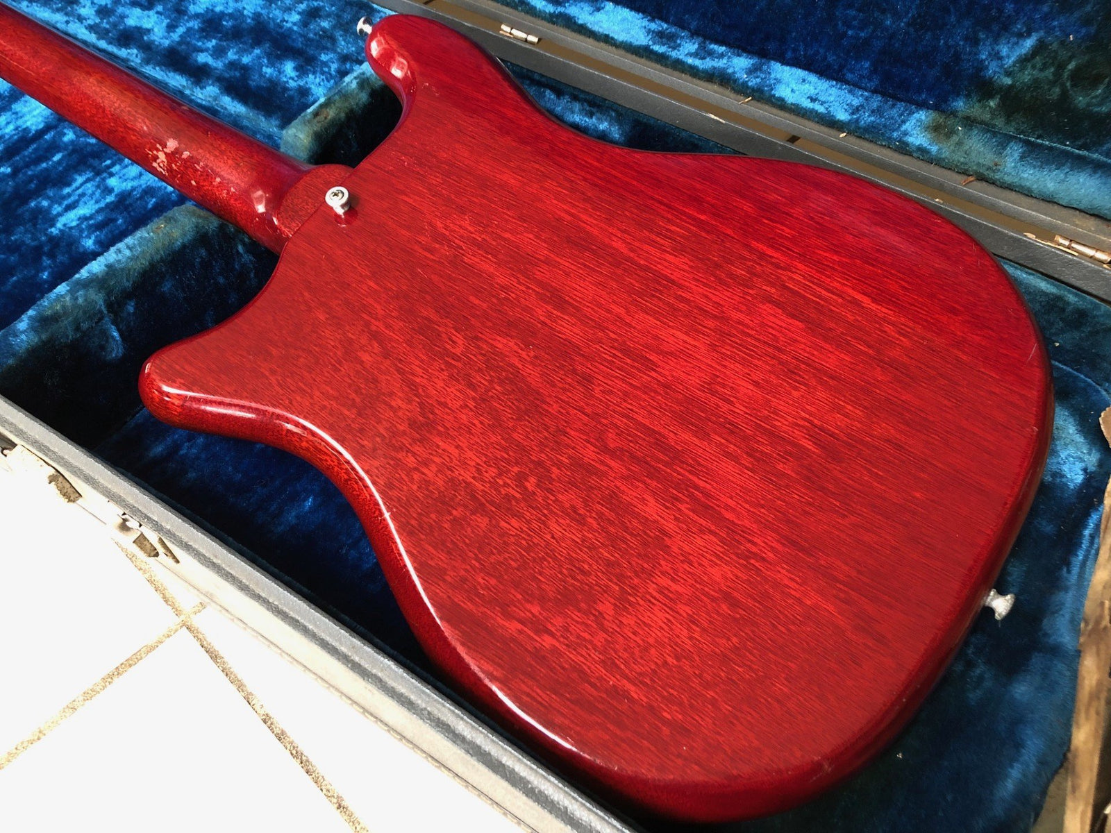 Vintage 1964 Epiphone Newport bass guitar and case 100% original