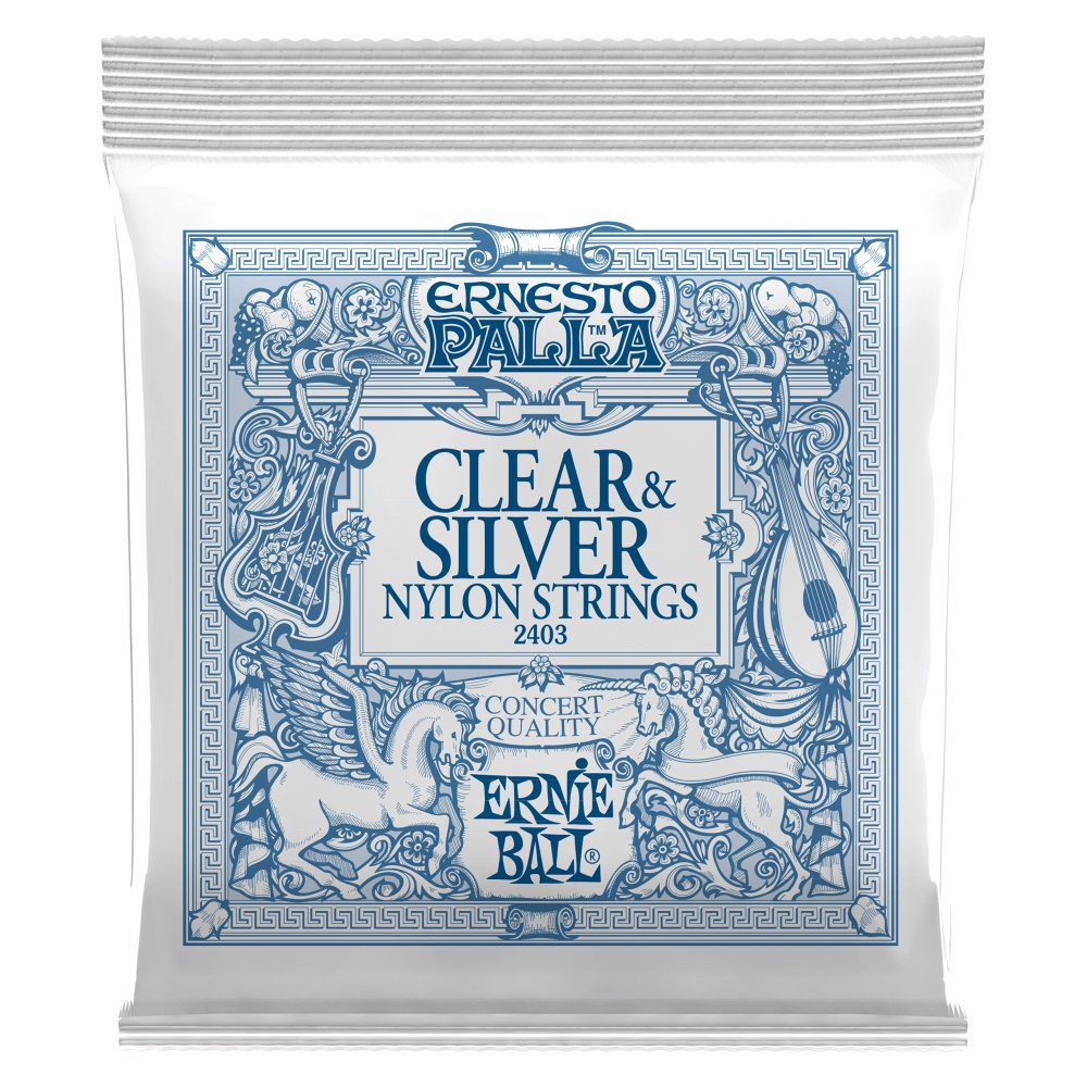 Ernie Ball Ernest Palla Nylon Classical Guitar Strings - Clear/Silver