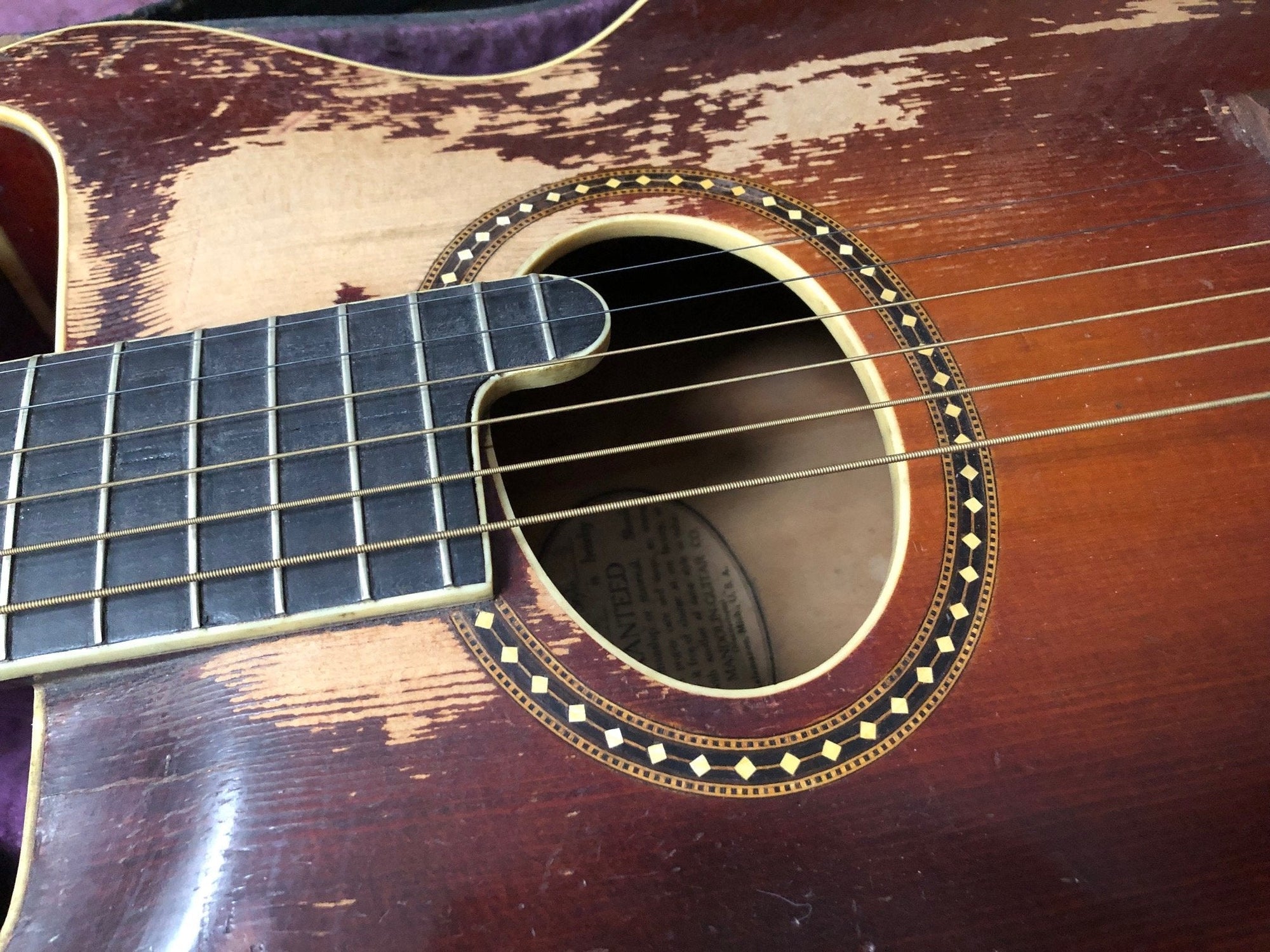 Vintage 1920’s Gibson Style 0 Archtop Guitar and Case