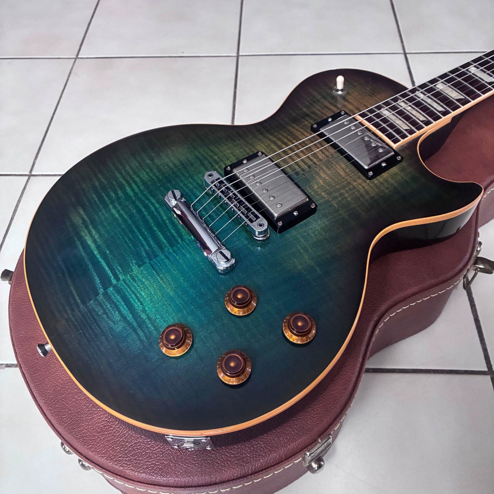 2017 Gibson Les Paul Standard T | Faded Blueburst | Upgraded Wiring & Modded