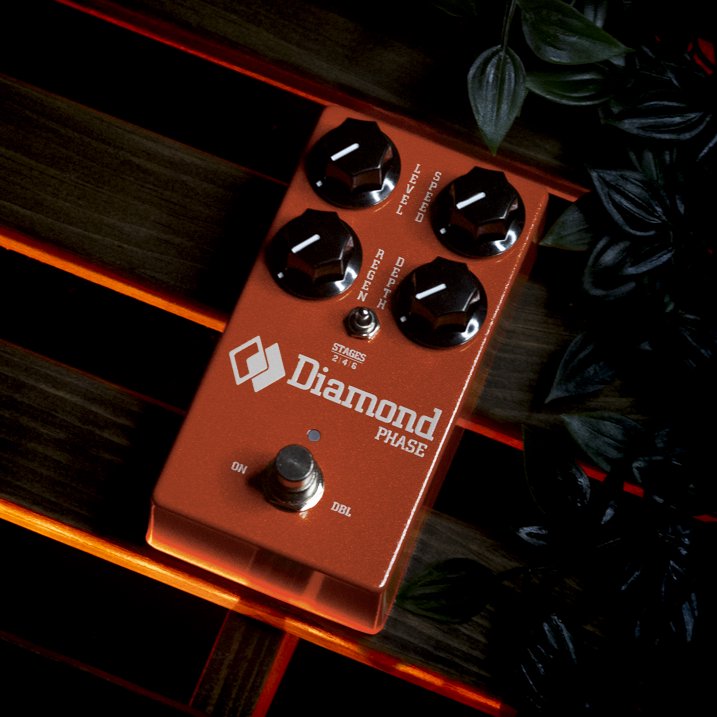 Diamond Pedals Phase: All-Analog JFET Phaser Pedal (2/4/6-Stage)