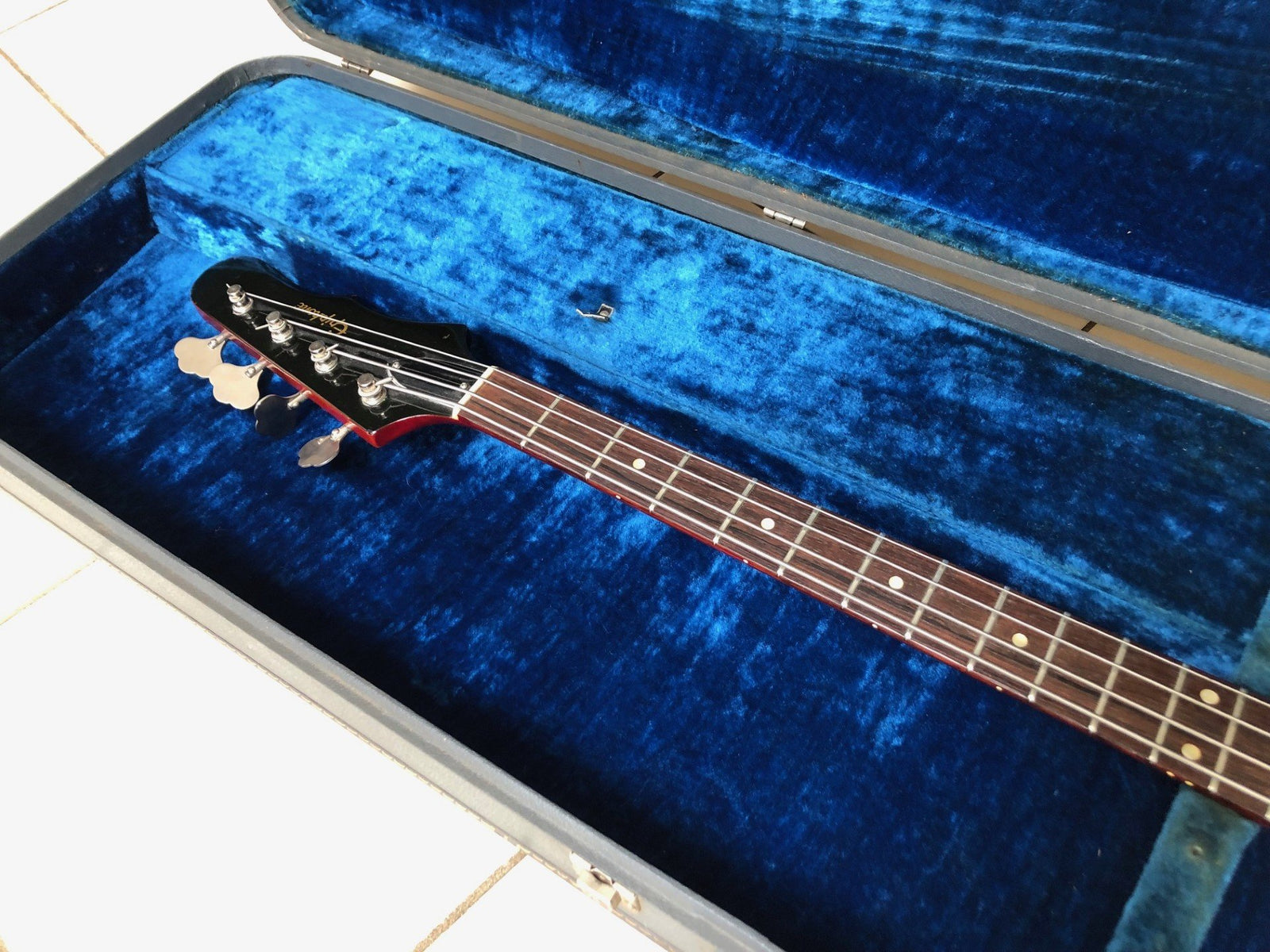 Vintage 1964 Epiphone Newport bass guitar and case 100% original