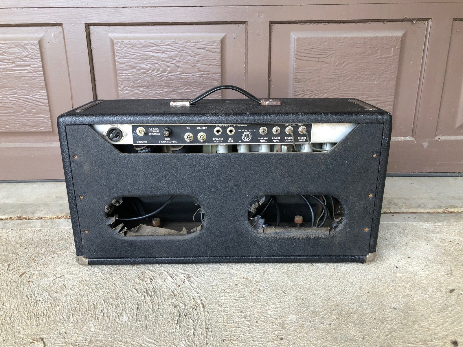 Vintage 1969 Fender Bandmaster Reverb Guitar Amplifier Head