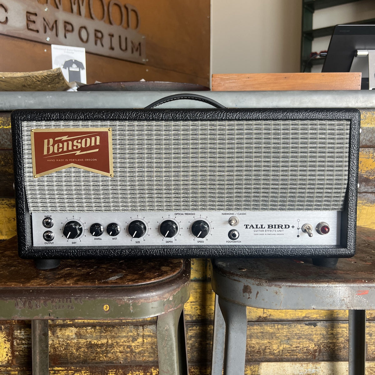 Benson Amps Tall Bird Plus Black and Silver front view