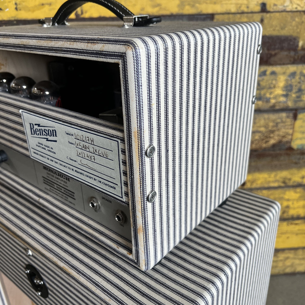 Benson Amps Monarch Point-to-Point Tube Amplifier Head & 1x12 Cabinet