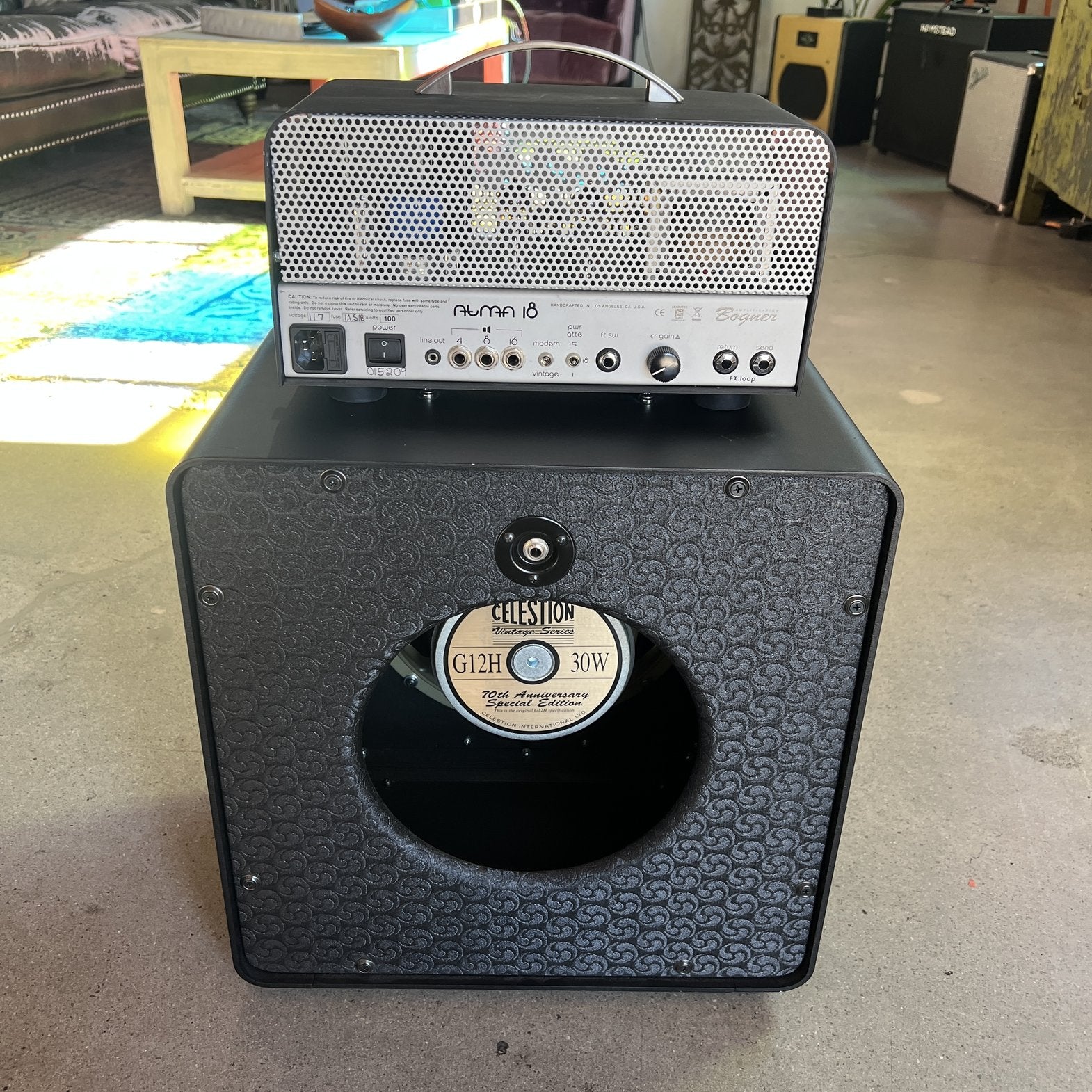 Bogner Atma 18/5/1-Watt 3-Channel Tube Head w/ 112AT Open Back Cabinet