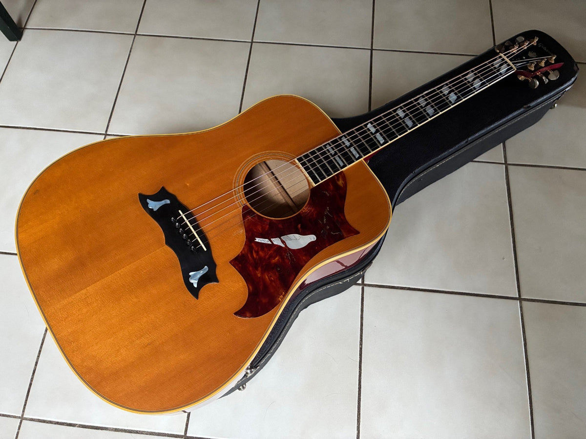 Vintage 1973 Gibson Dove Acoustic Guitar and Case