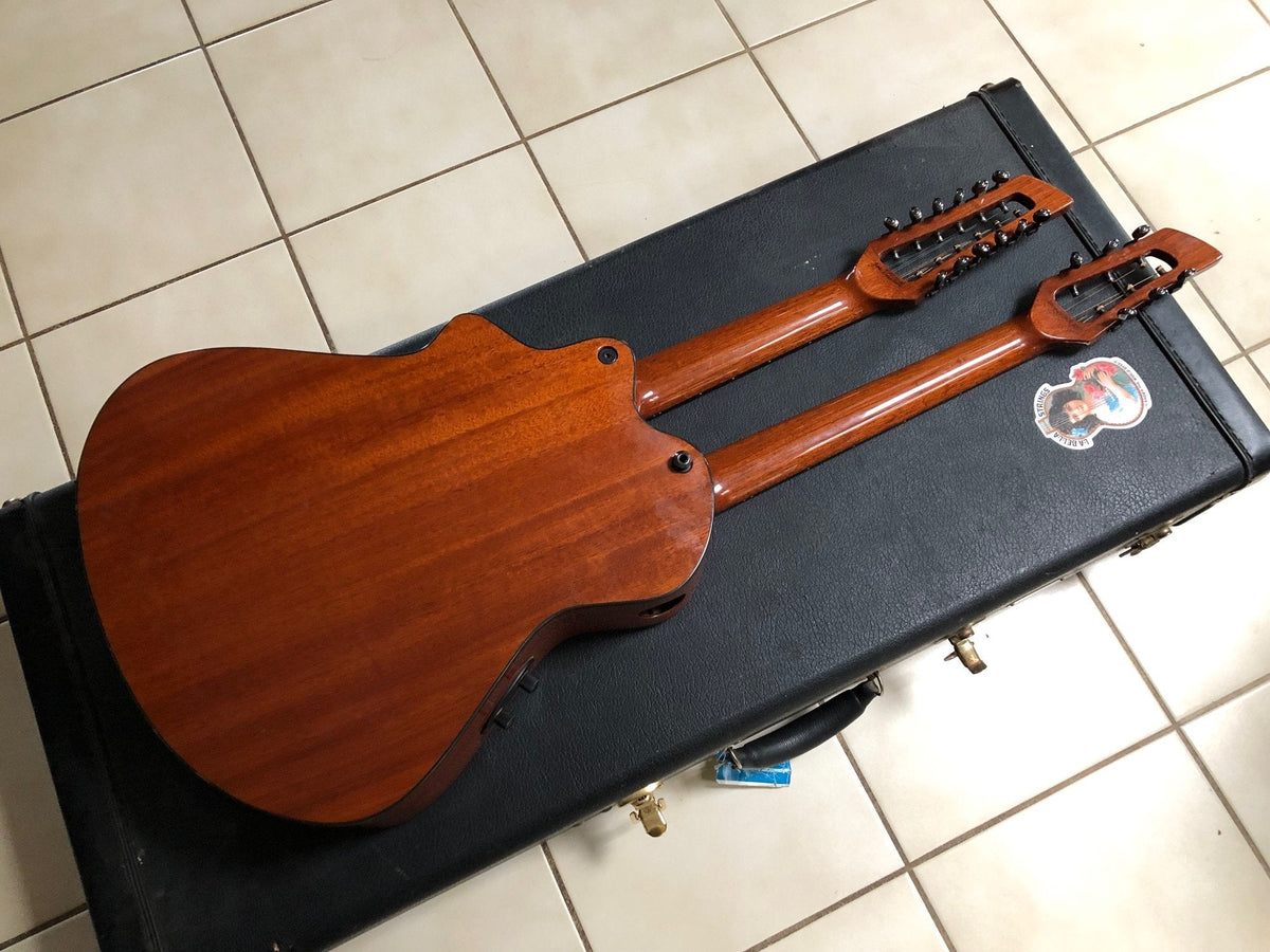 2011 Veillette Double Neck Acoustic Guitar w/Flight Case