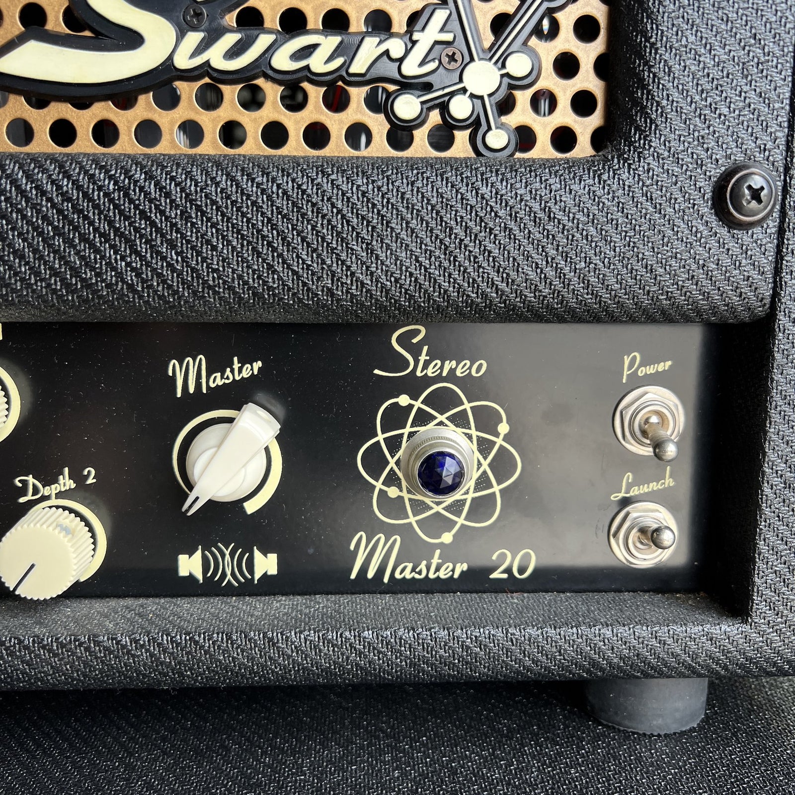 Swart Stereo Master 20 Head & Matching 2x12 Stereo Cabinet – Black Tweed (2019)