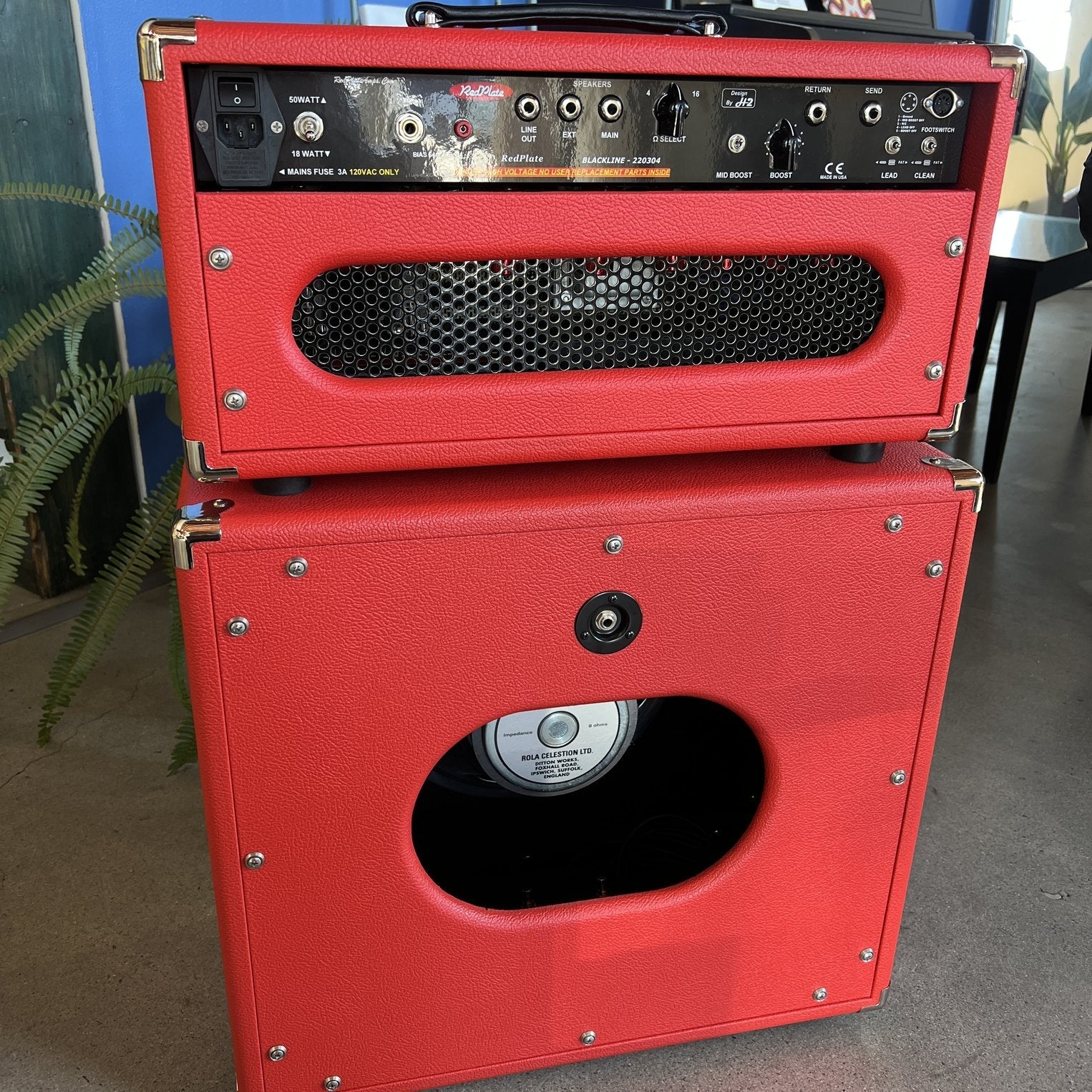 Red Plate Blackline Reverb Head & Cabinet