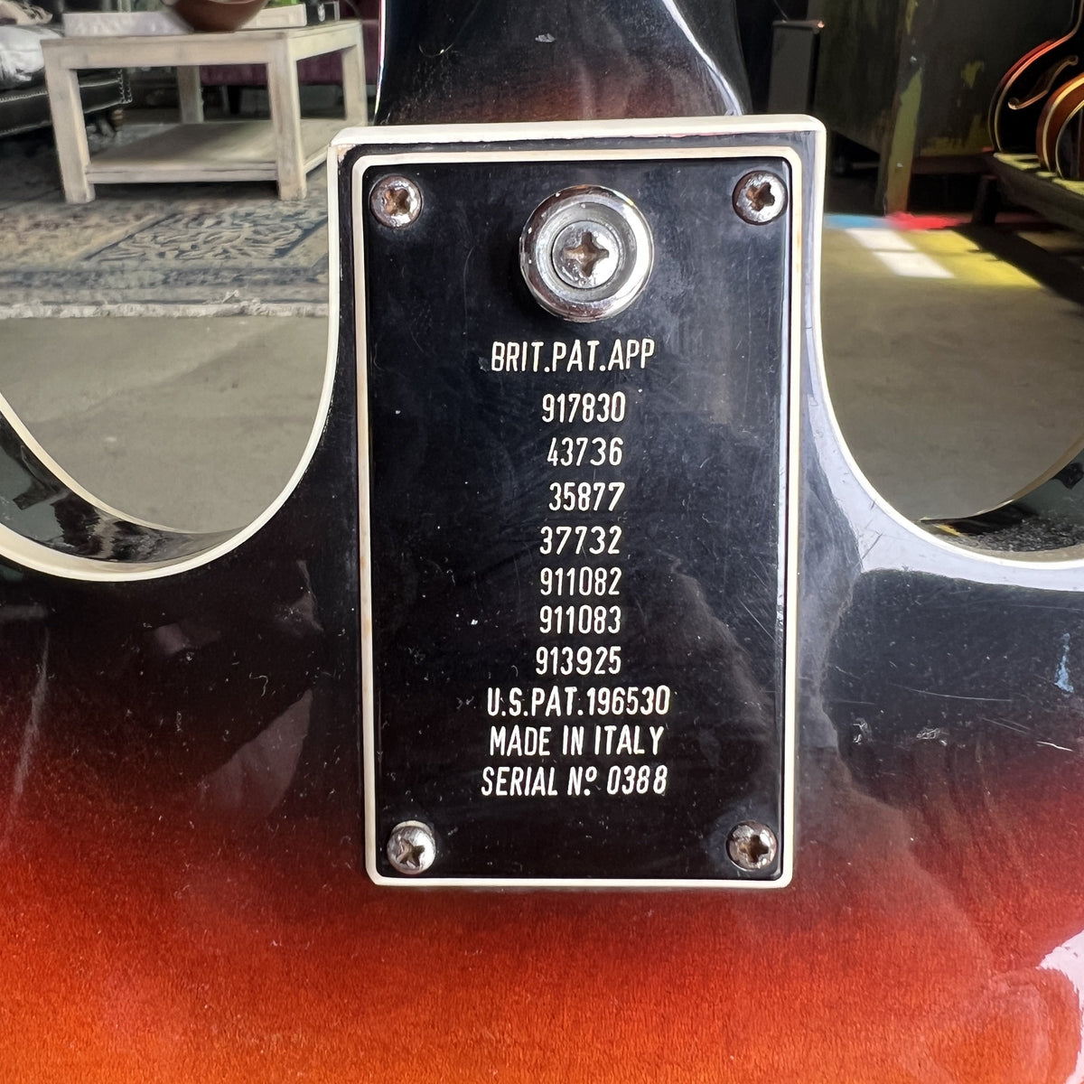 Vintage Baldwin 706 Hollowbody Electric Guitar (1967-1970) – Sunburst, Made in Italy