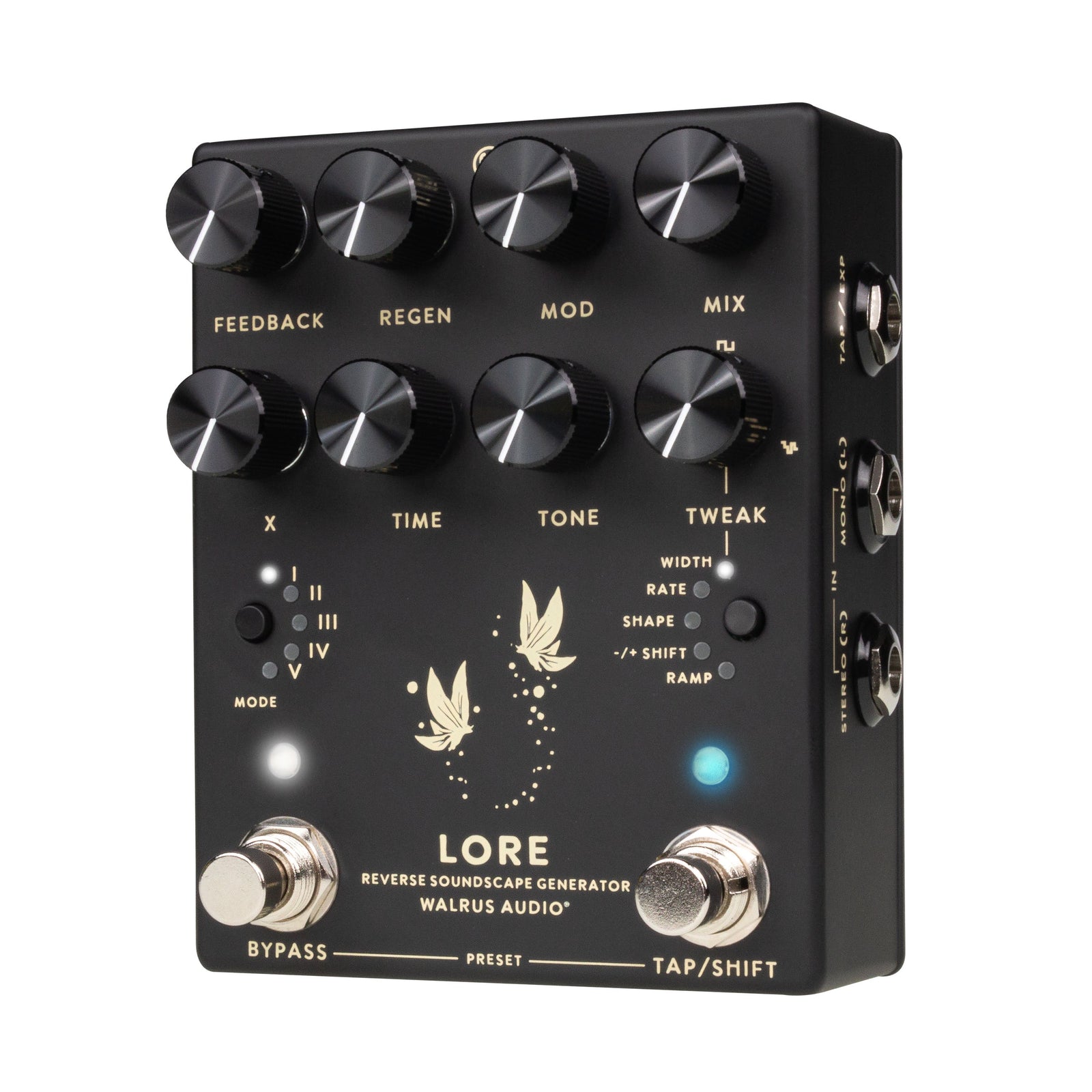 Walrus Audio Lore MKII Reverse Soundscape Generator Stereo Ambient Pedal - Black
