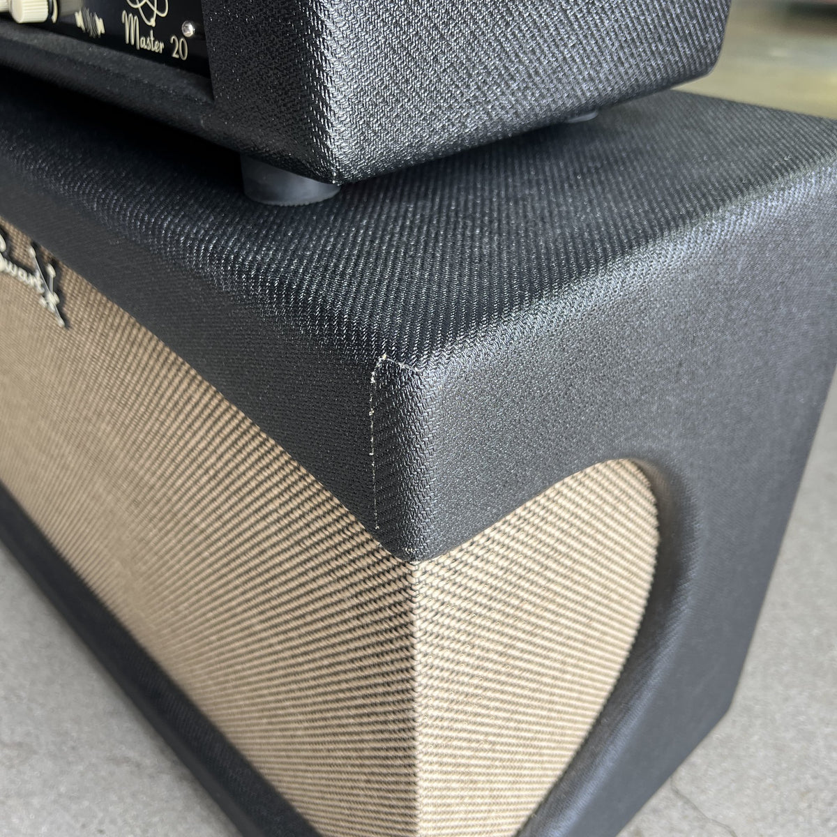 Swart Stereo Master 20 Head & Matching 2x12 Stereo Cabinet – Black Tweed (2019)
