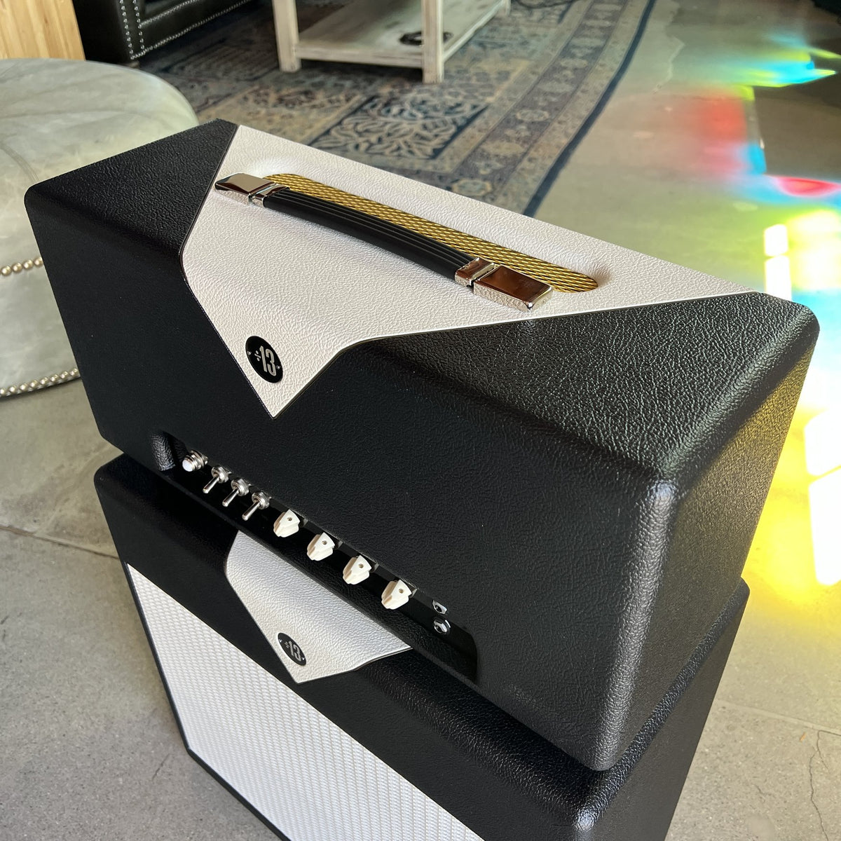 Divided by 13 CCC 9/15 Head - Black Bronco Tolex / Cream V