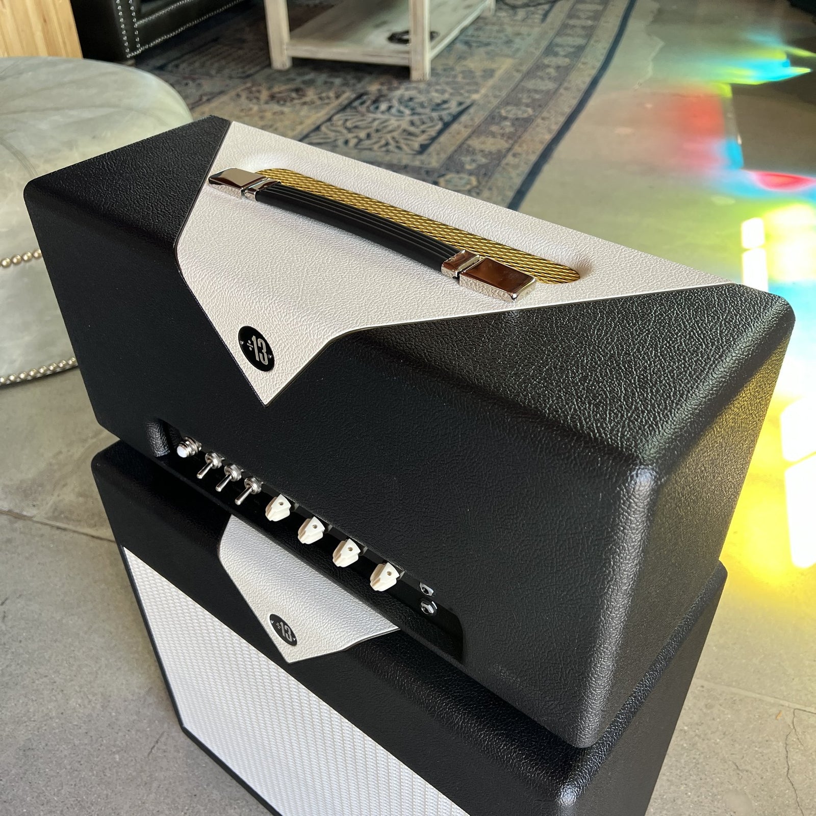 Divided by 13 CCC 9/15 Head - Black Bronco Tolex / Cream V