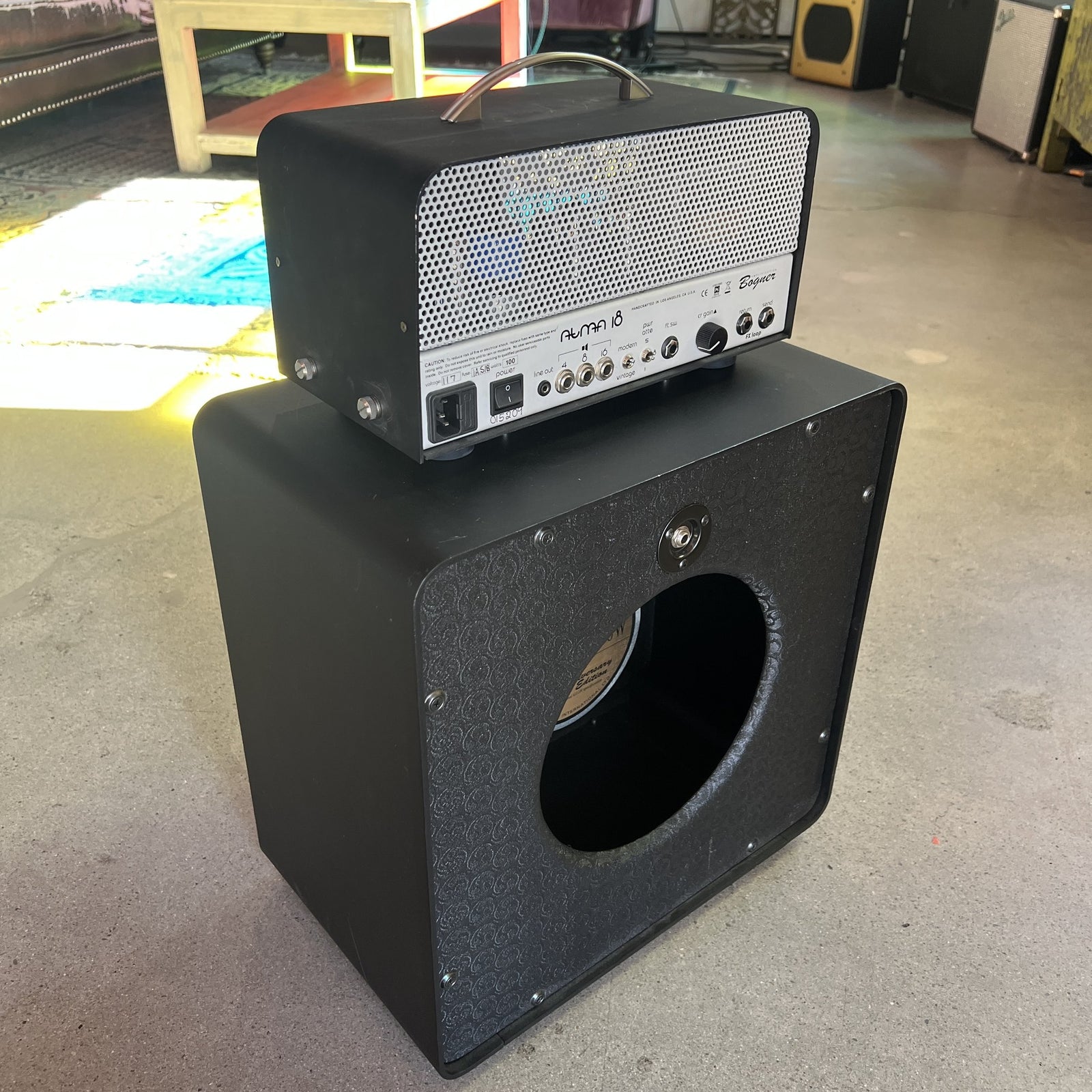 Bogner Atma 18/5/1-Watt 3-Channel Tube Head w/ 112AT Open Back Cabinet