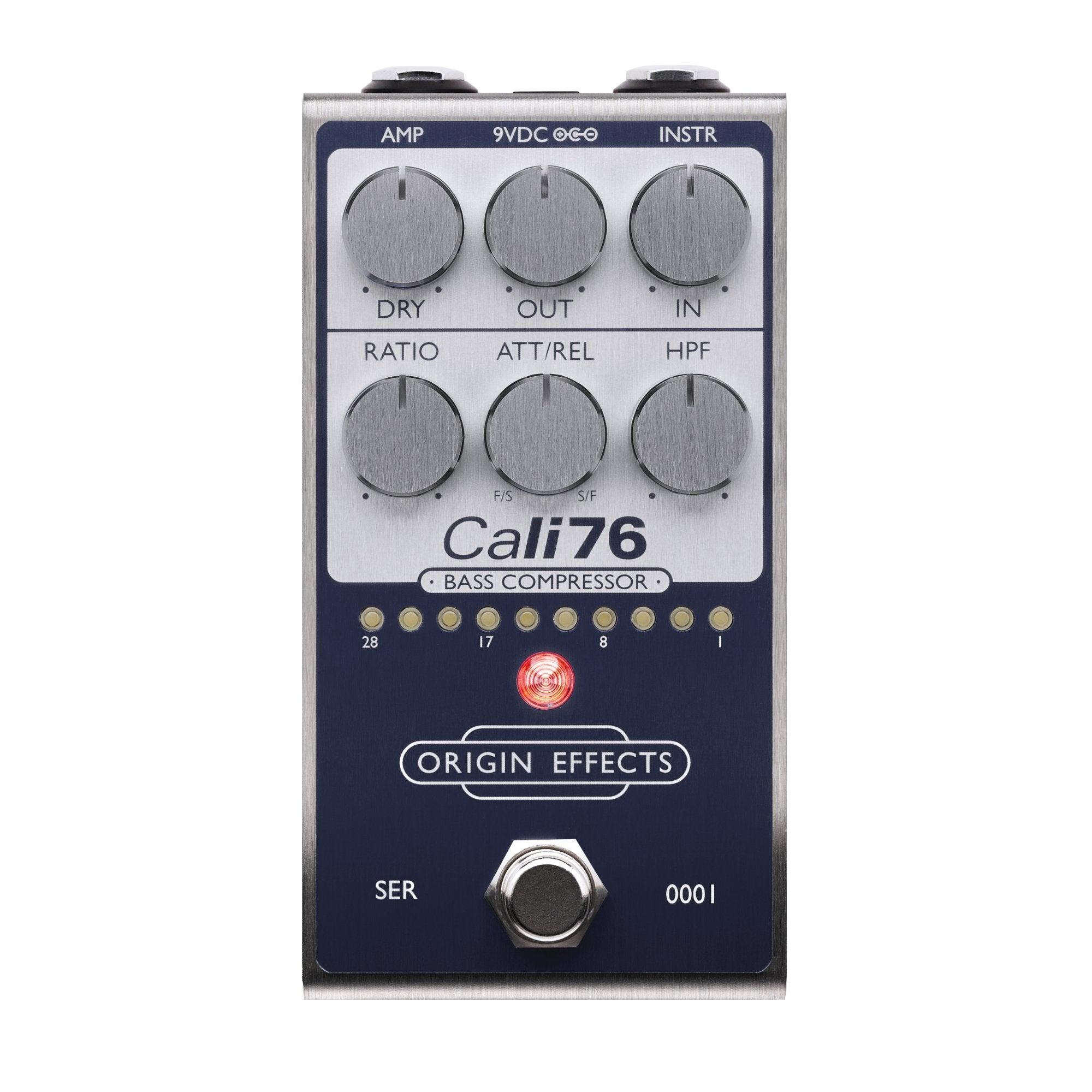 cali76 pedal Origin Effects Cali76 Bass Compressor Fifteen Blue | Studio-Grade 1176 Style