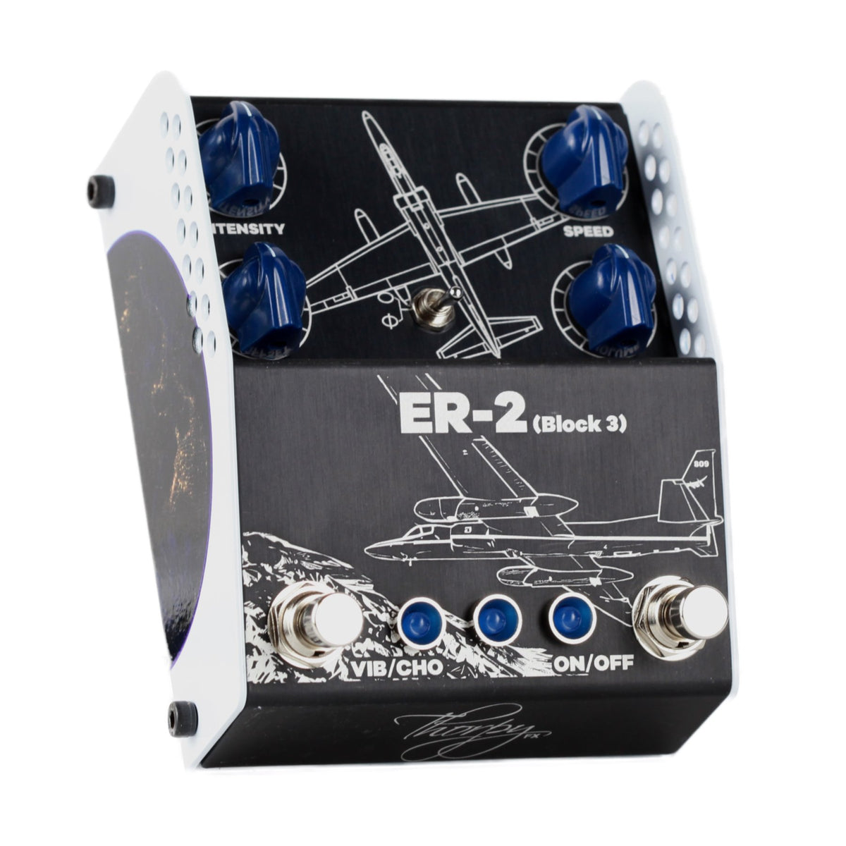 ThorpyFx ER-2 Block 3 pedal controls and phase switch