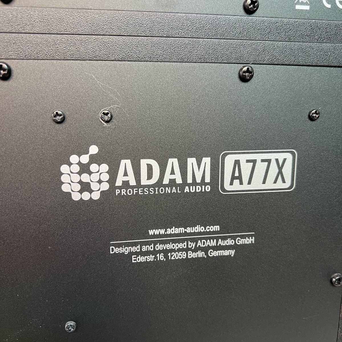 ADAM Audio A77X 2.5-Way Active Studio Monitors - Matched Pair (Speaker A & Speaker B) - Excellent Condition