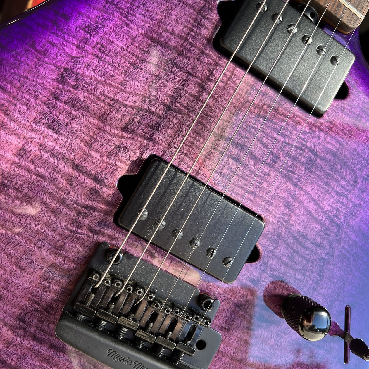 2018 Ernie Ball Music Man Luke III - Boysenberry Flame