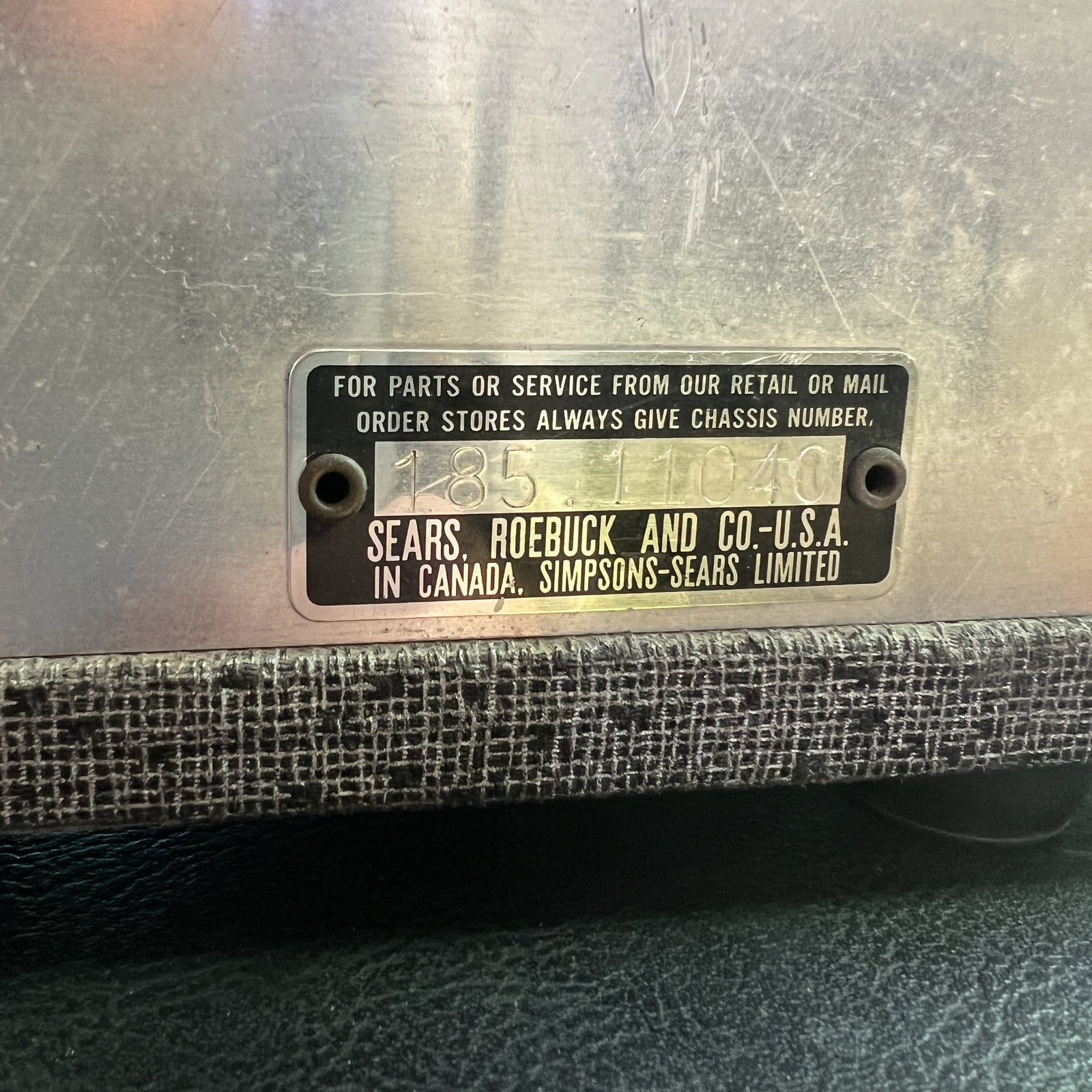 1965 Sears Silvertone Twin Twelve 1484